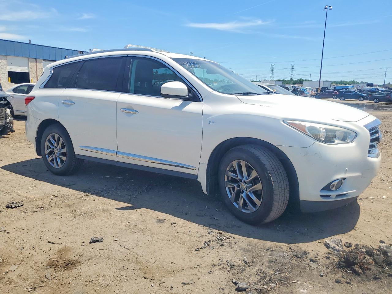 2014 Infiniti Qx60 Base White vin: 5N1AL0MM5EC502108