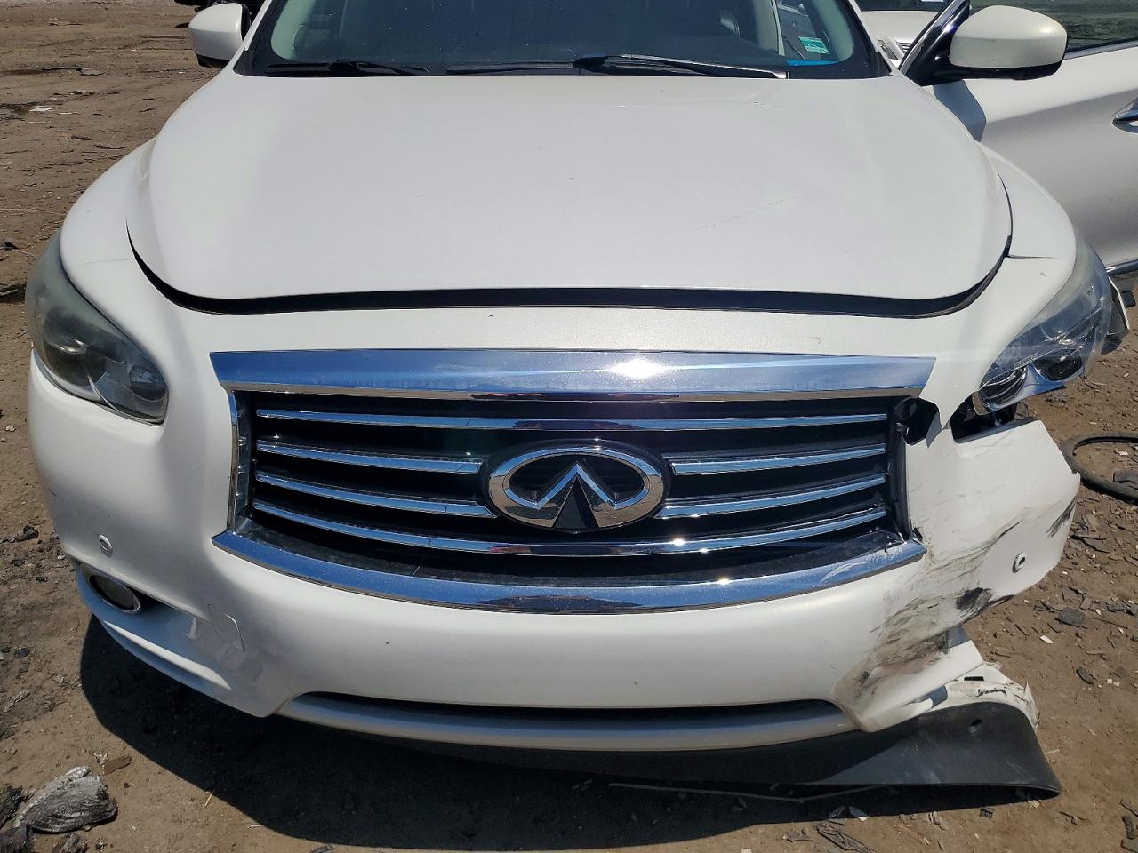 2014 Infiniti Qx60 Base White vin: 5N1AL0MM5EC502108