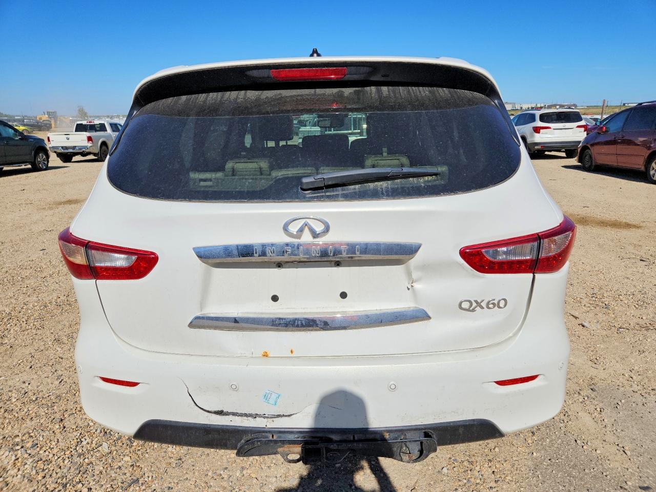 2014 Infiniti Qx60 Base White vin: 5N1AL0MM5EC503260
