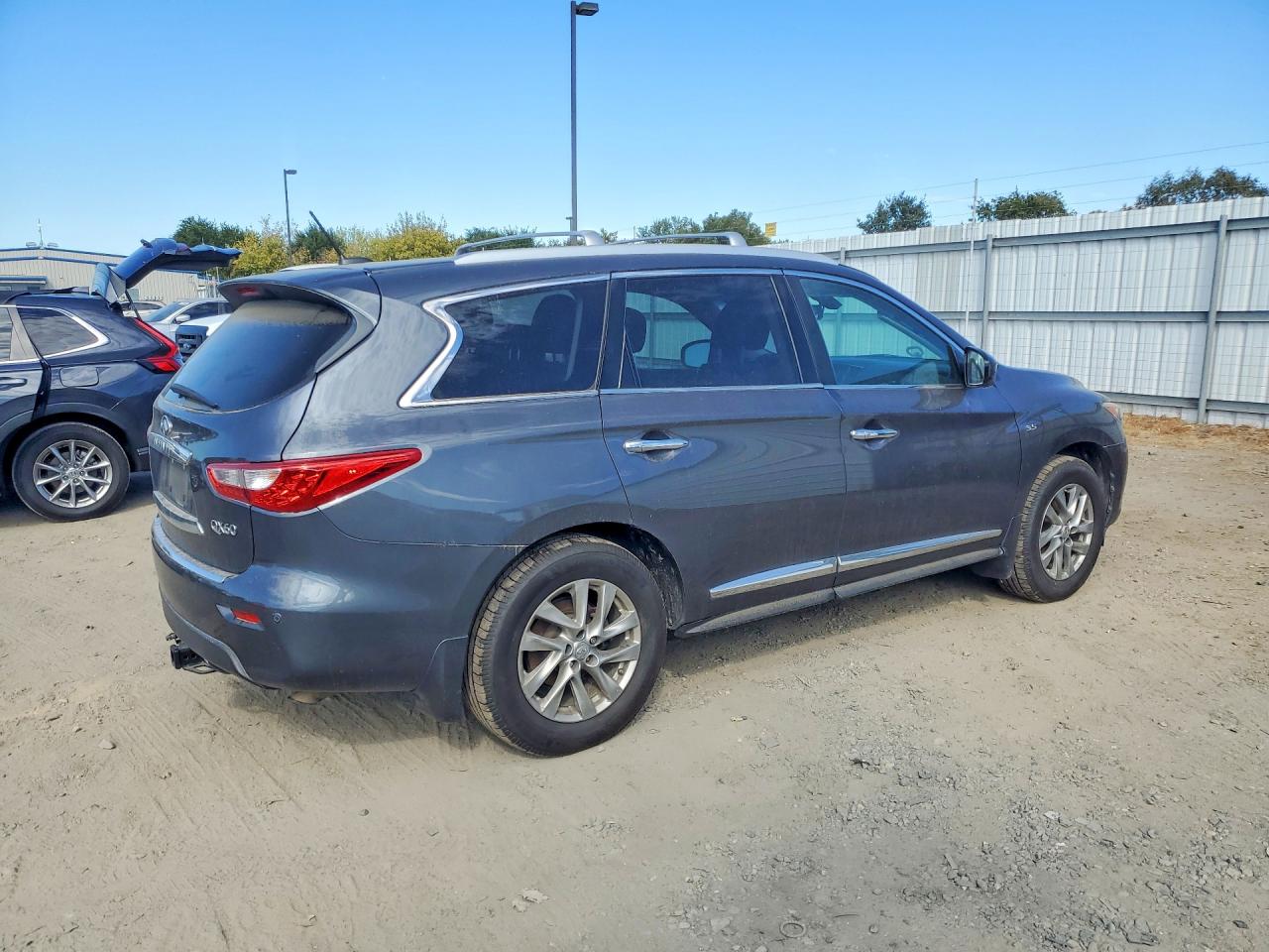 2014 Infiniti Qx60 Gray vin: 5N1AL0MM5EC508815