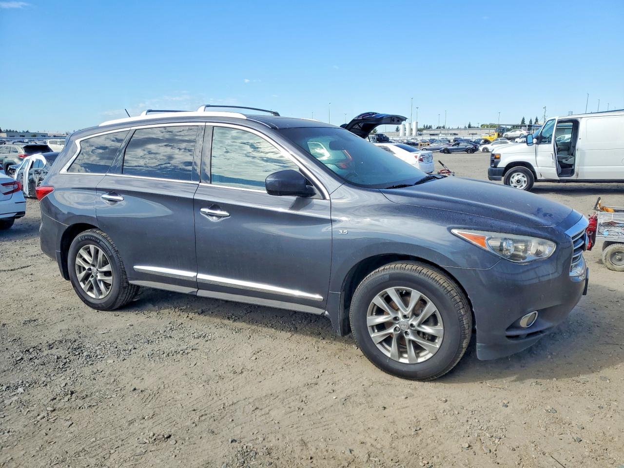 2014 Infiniti Qx60 Gray vin: 5N1AL0MM5EC508815