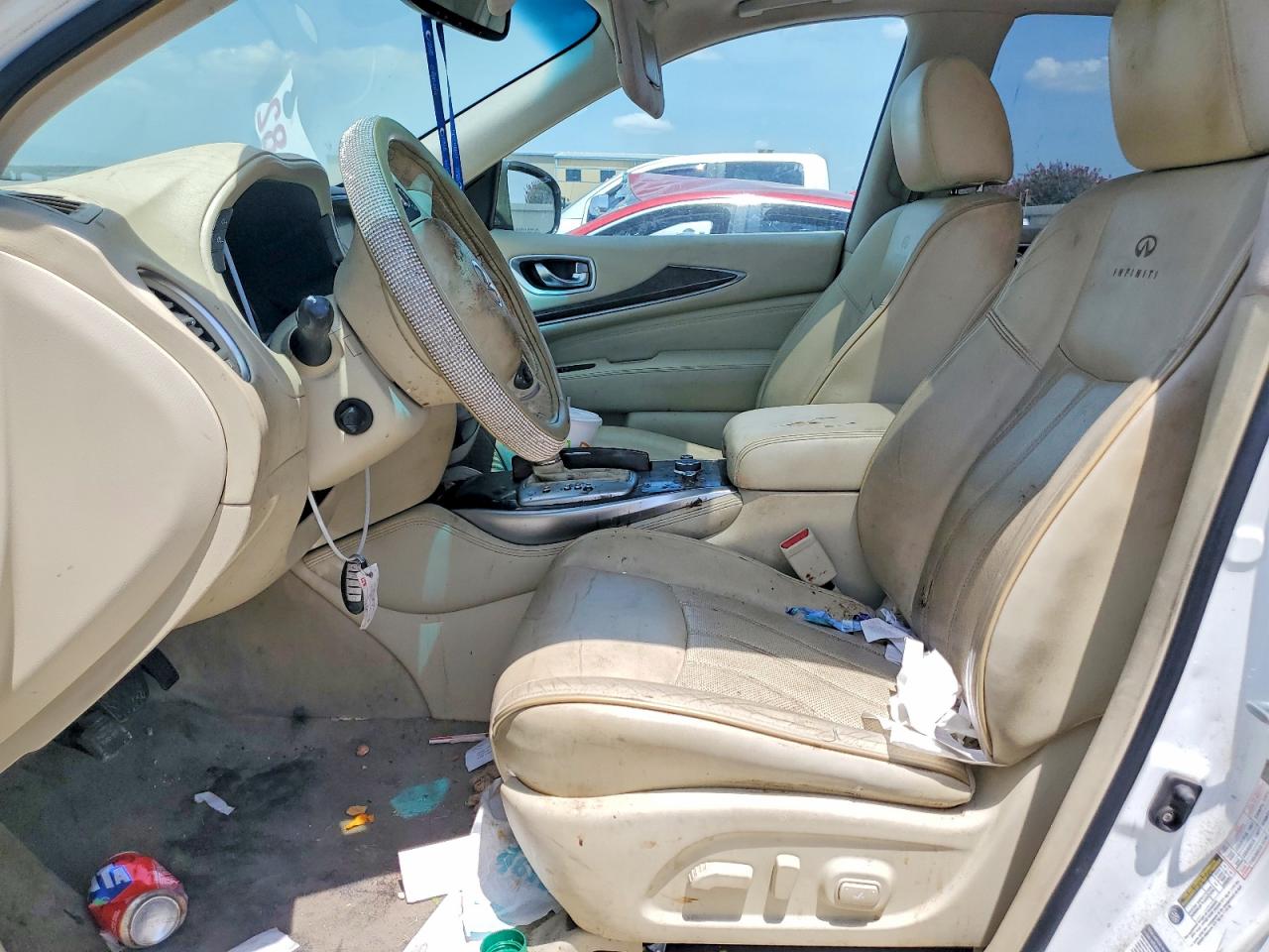 2014 Infiniti Qx60 Base White vin: 5N1AL0MM5EC520947