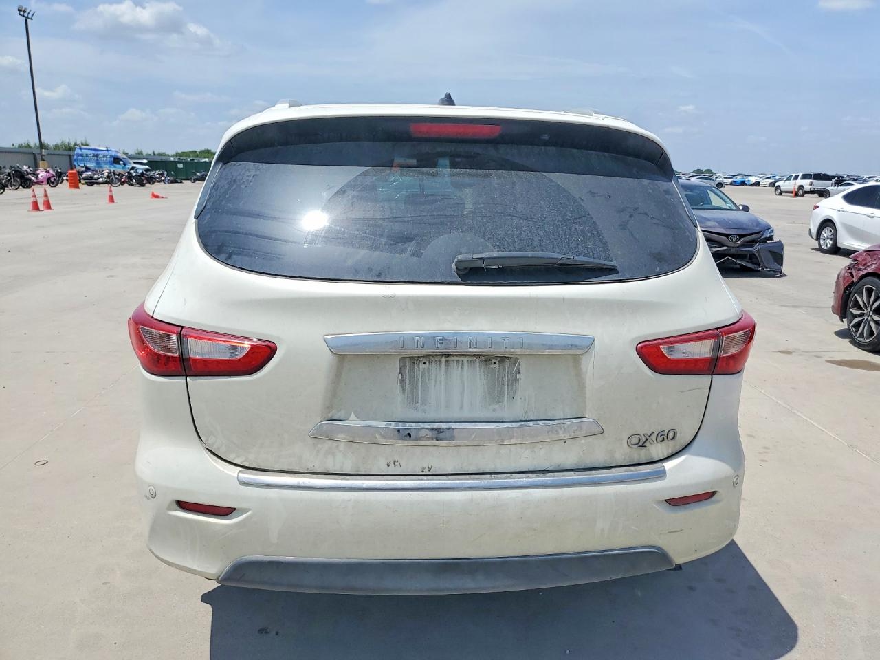 2014 Infiniti Qx60 Base White vin: 5N1AL0MM5EC520947