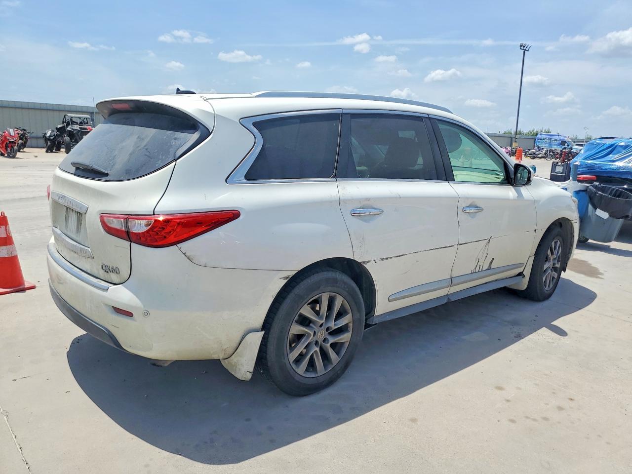 2014 Infiniti Qx60 Base White vin: 5N1AL0MM5EC520947