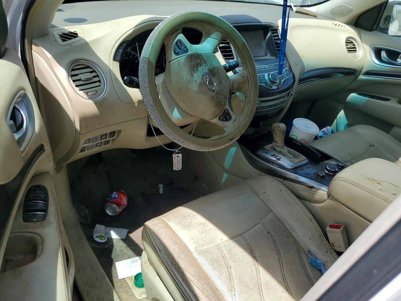 2014 Infiniti Qx60 Base White vin: 5N1AL0MM5EC520947