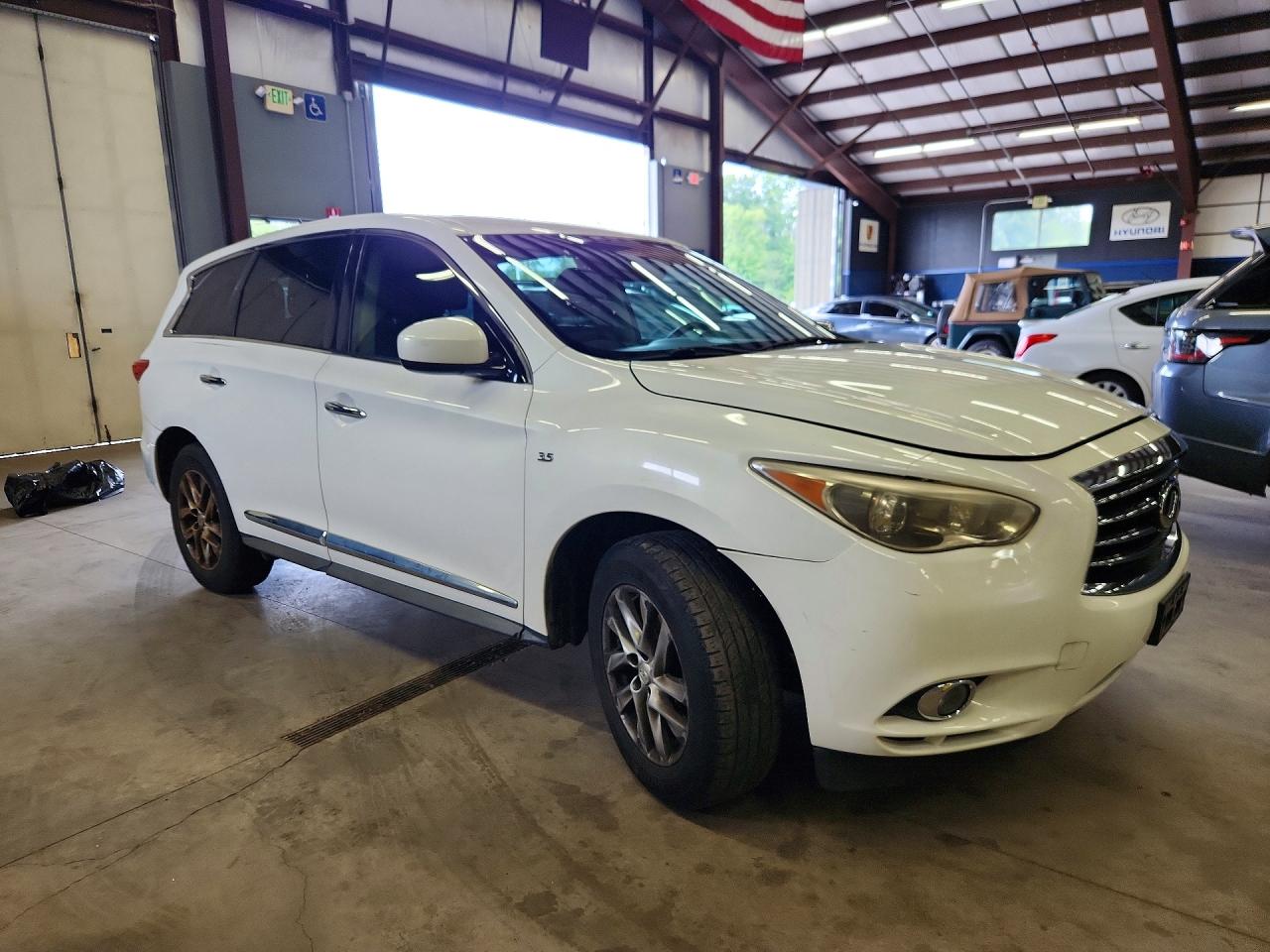 2014 Infiniti Qx60 Base White vin: 5N1AL0MM5EC528255