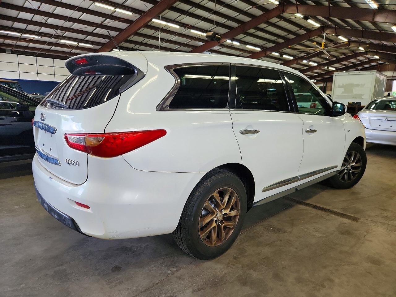 2014 Infiniti Qx60 Base White vin: 5N1AL0MM5EC528255