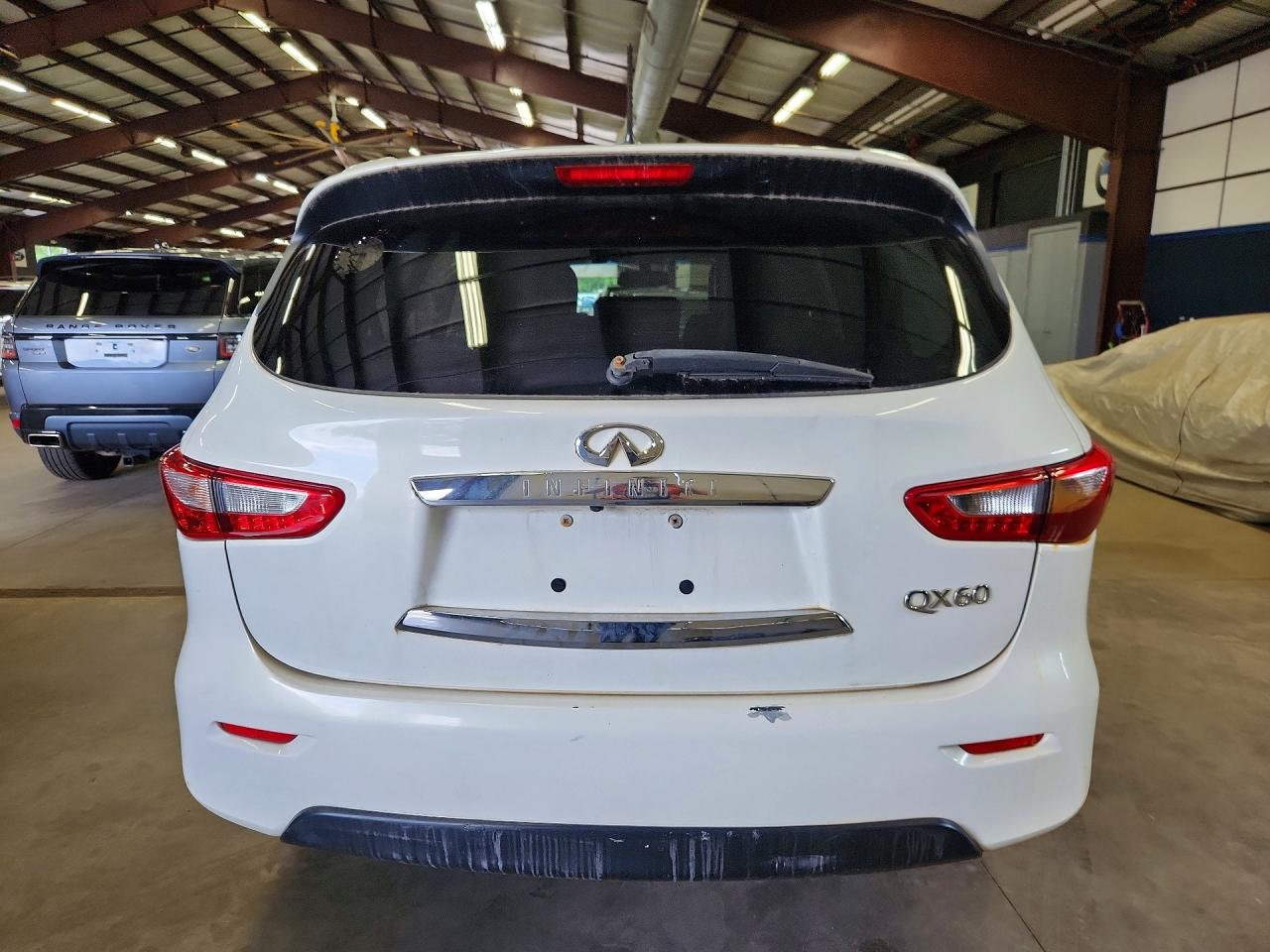 2014 Infiniti Qx60 Base White vin: 5N1AL0MM5EC528255