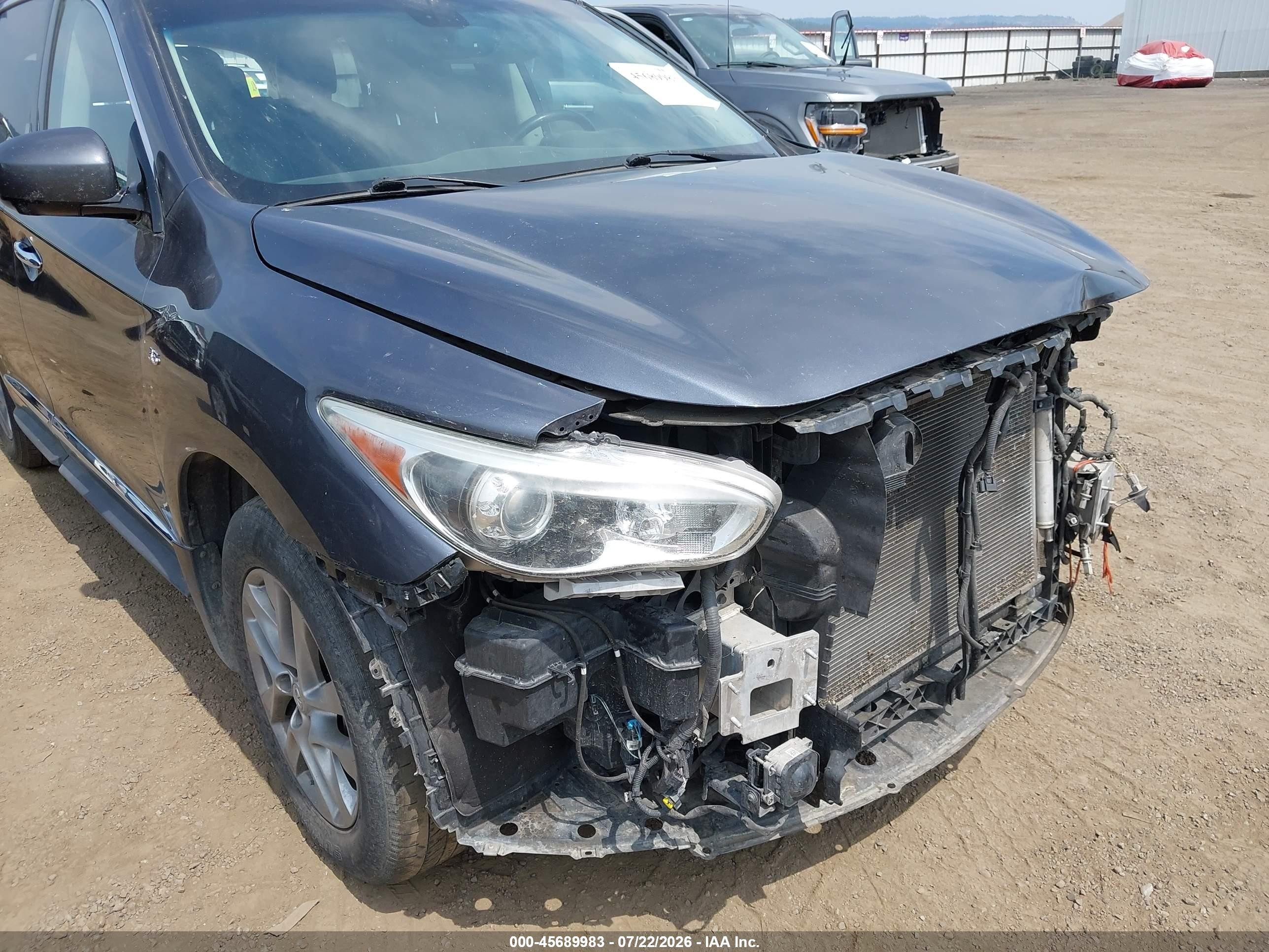 2014 Infiniti Qx60   Gray vin: 5N1AL0MM5EC533763