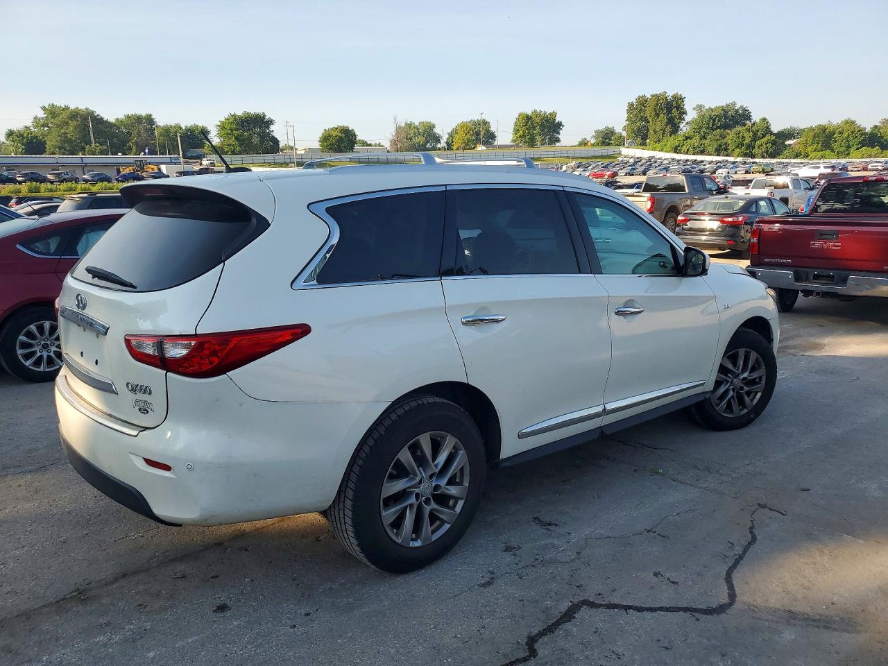 2014 Infiniti Qx60 Base White vin: 5N1AL0MM5EC534914