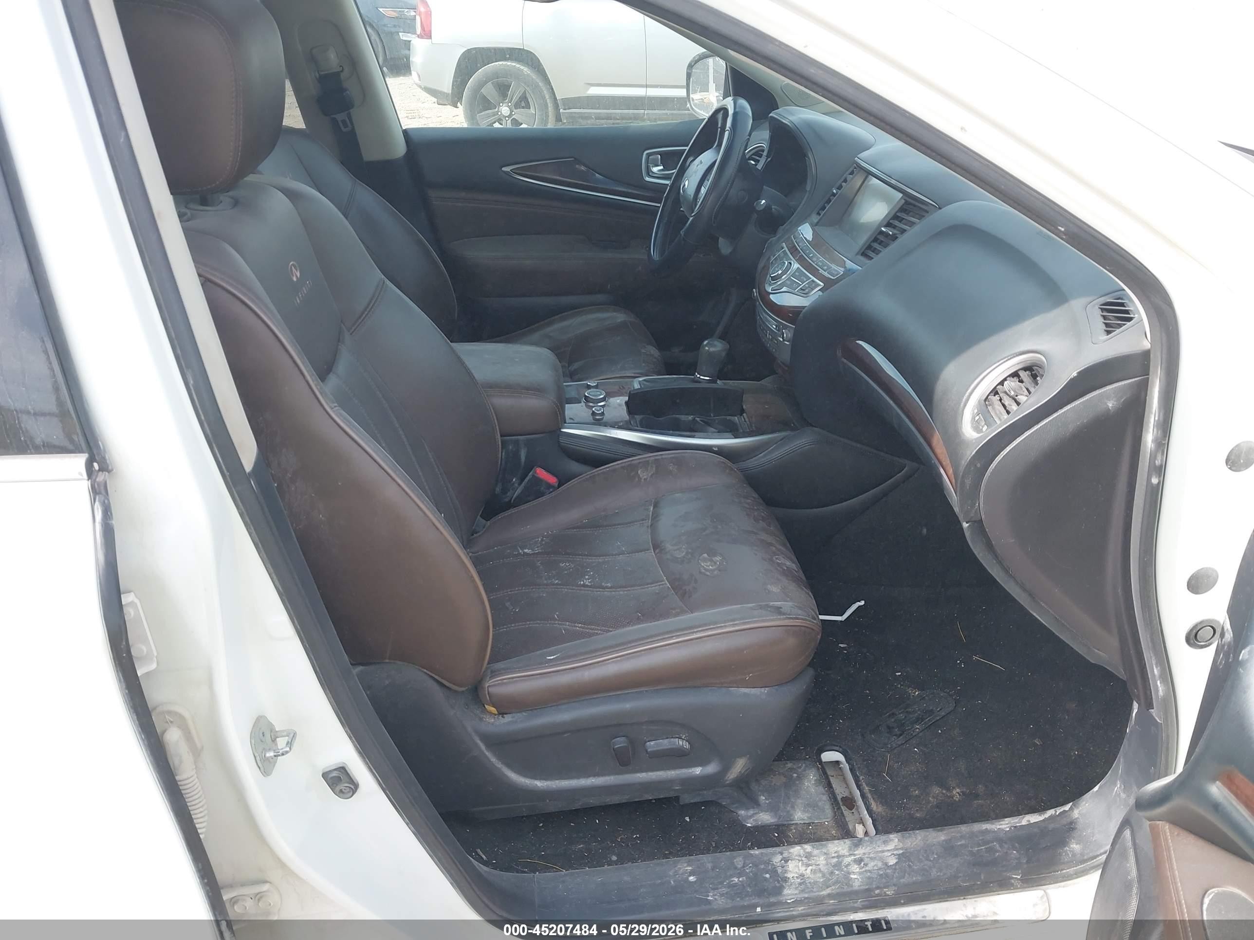 2014 Infiniti Qx60   White vin: 5N1AL0MM5EC538039
