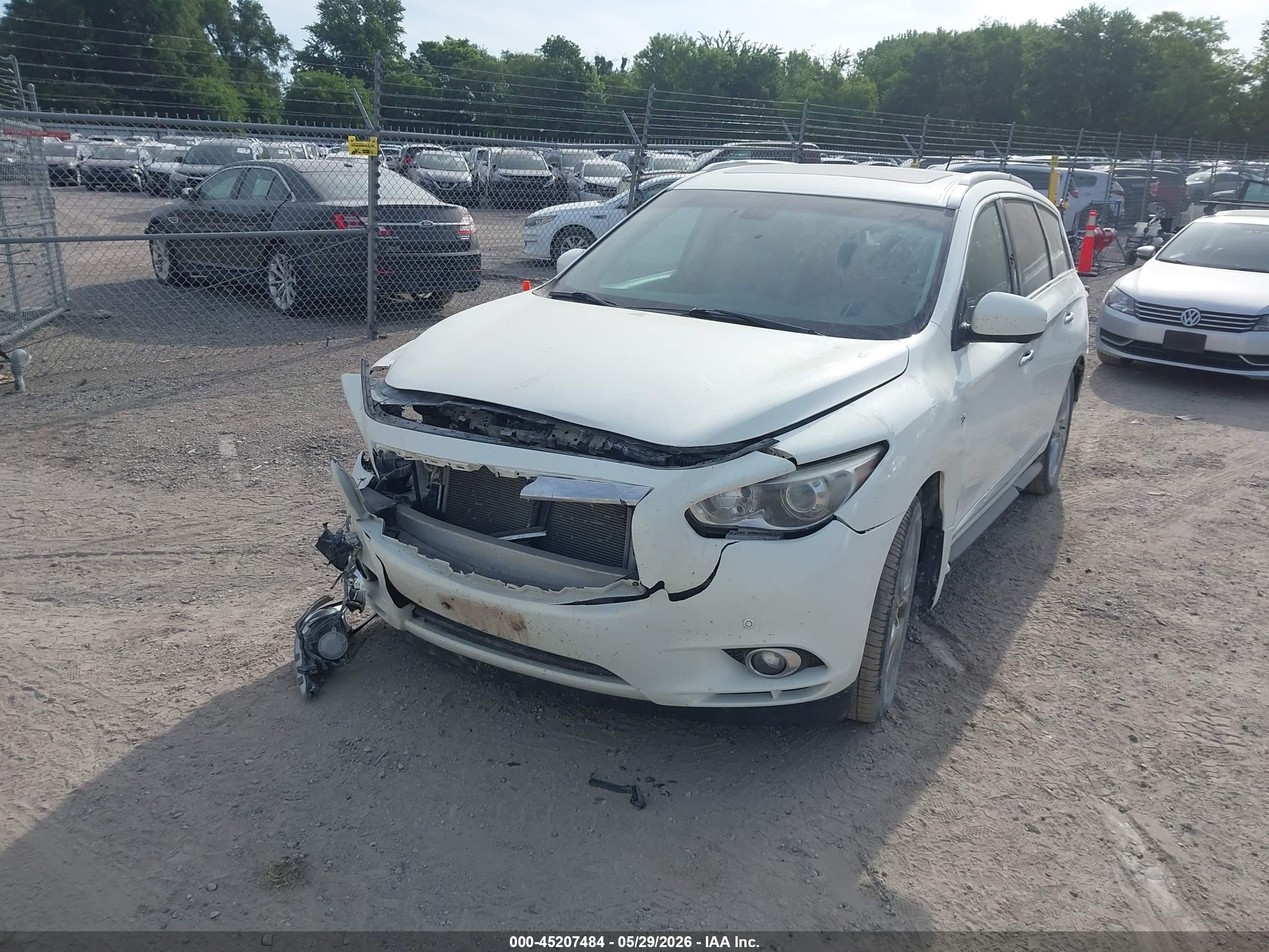 2014 Infiniti Qx60   White vin: 5N1AL0MM5EC538039
