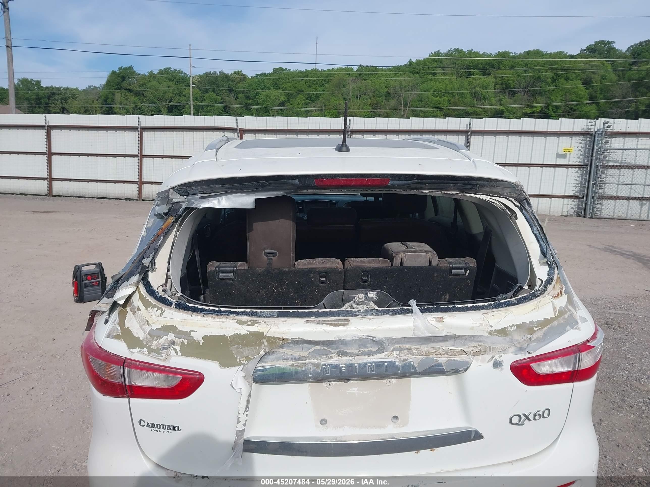 2014 Infiniti Qx60   White vin: 5N1AL0MM5EC538039