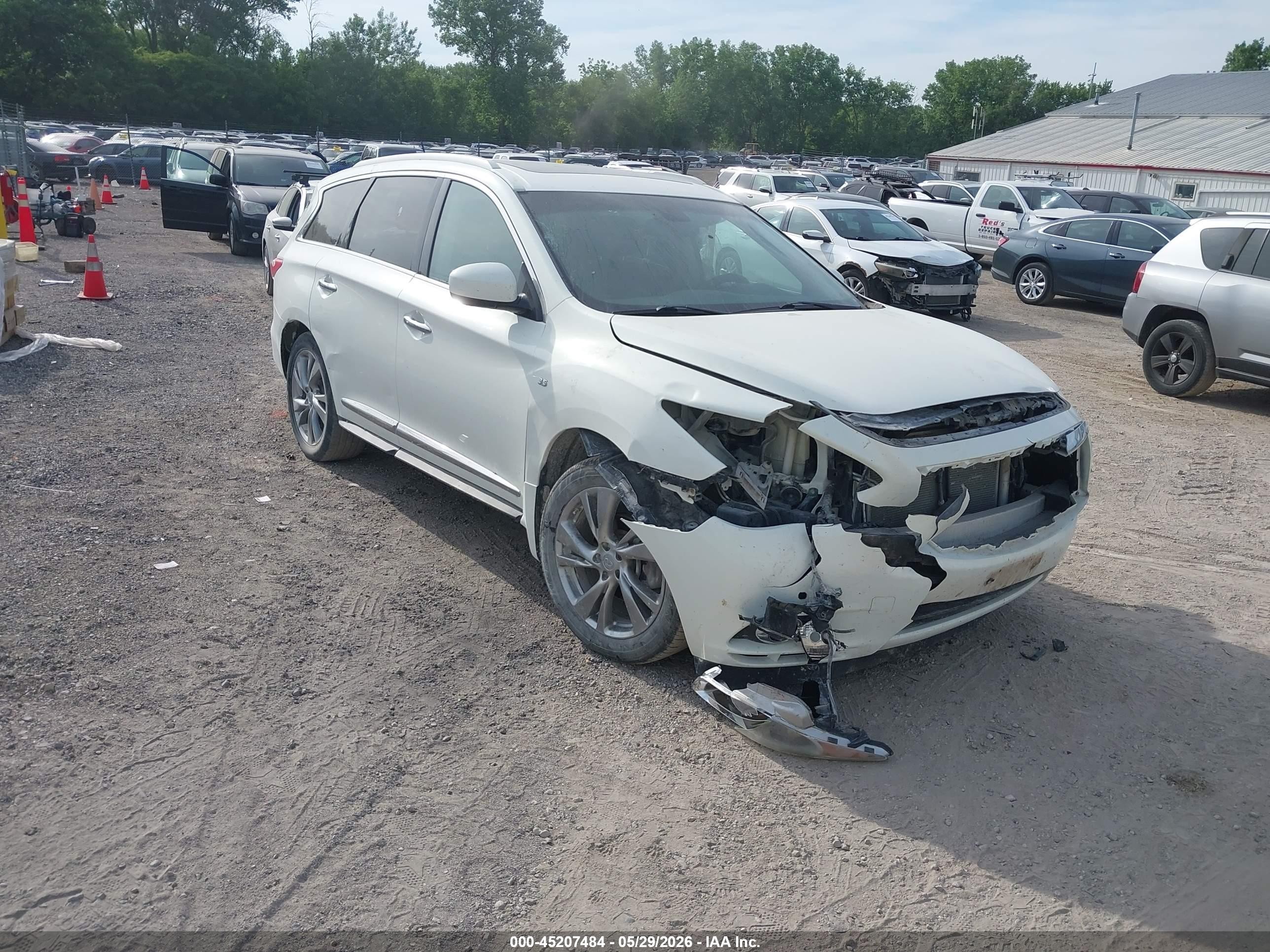 2014 Infiniti Qx60   White vin: 5N1AL0MM5EC538039
