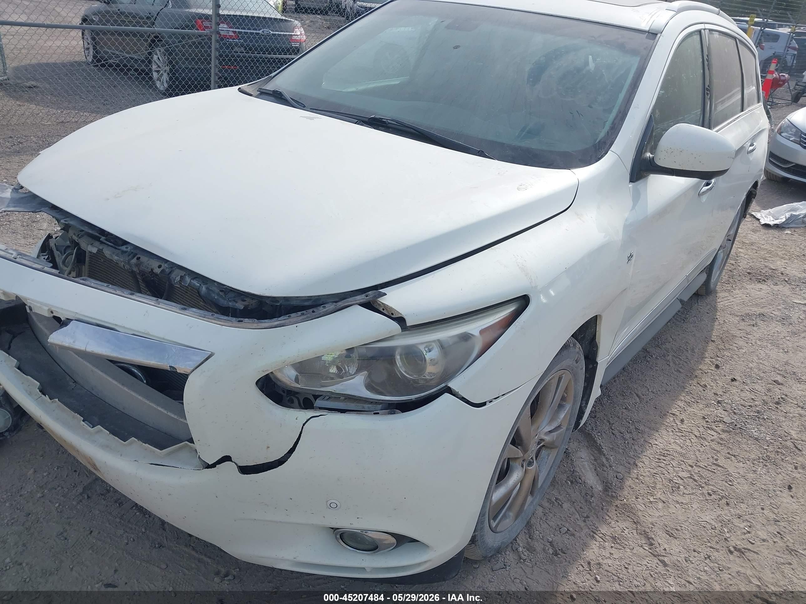 2014 Infiniti Qx60   White vin: 5N1AL0MM5EC538039