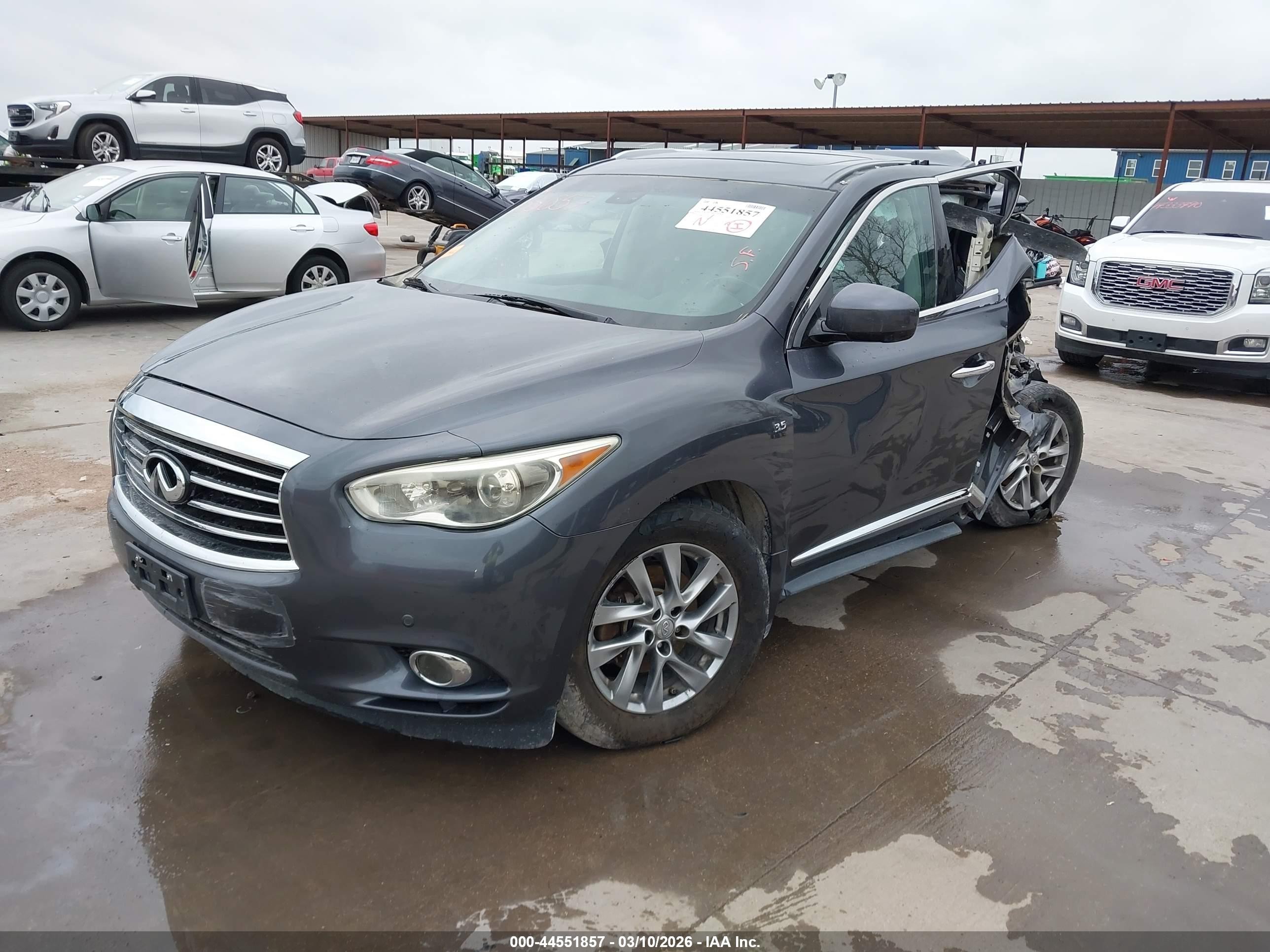2014 Infiniti Qx60   Gray vin: 5N1AL0MM5EC545458