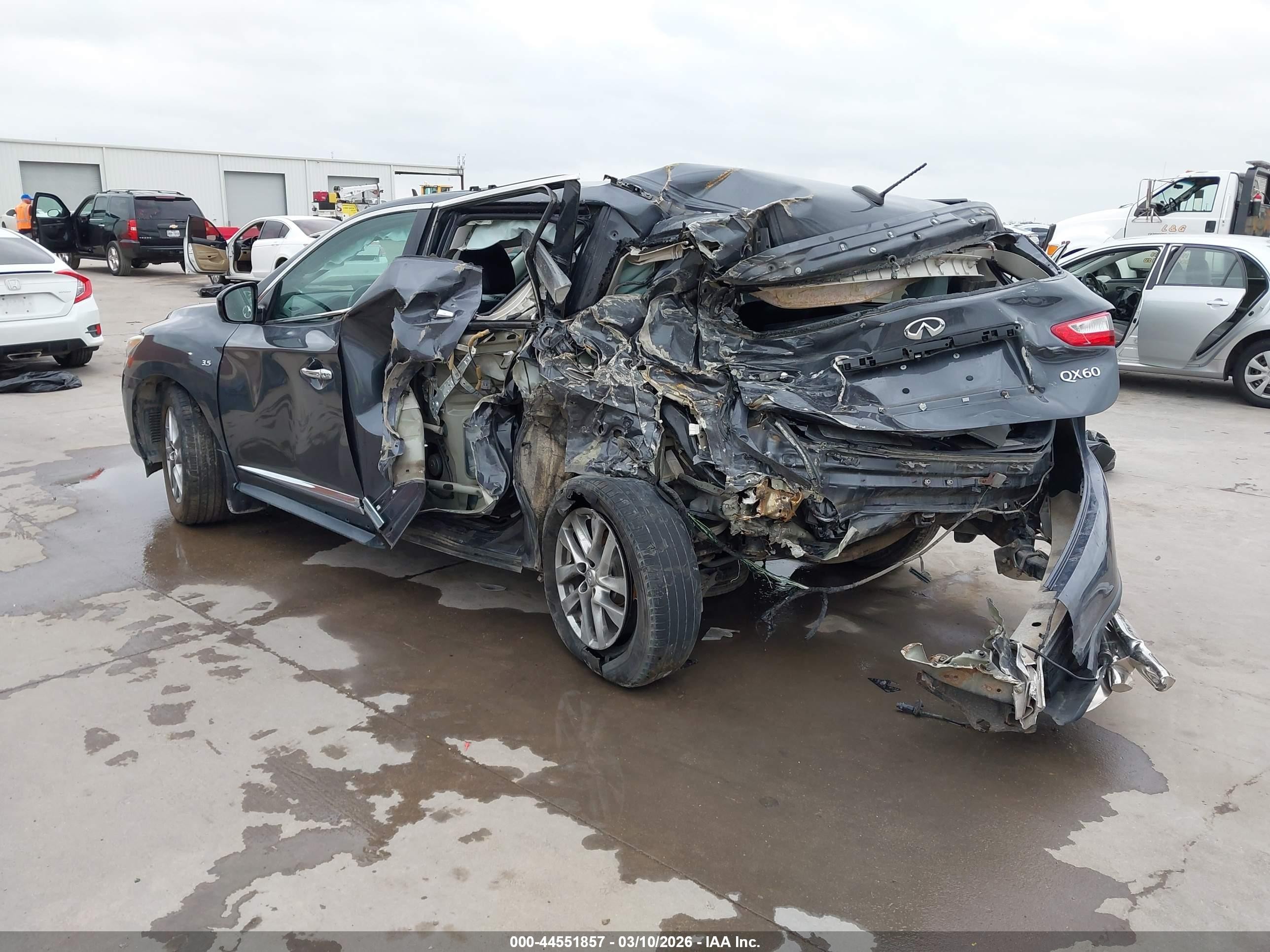 2014 Infiniti Qx60   Gray vin: 5N1AL0MM5EC545458