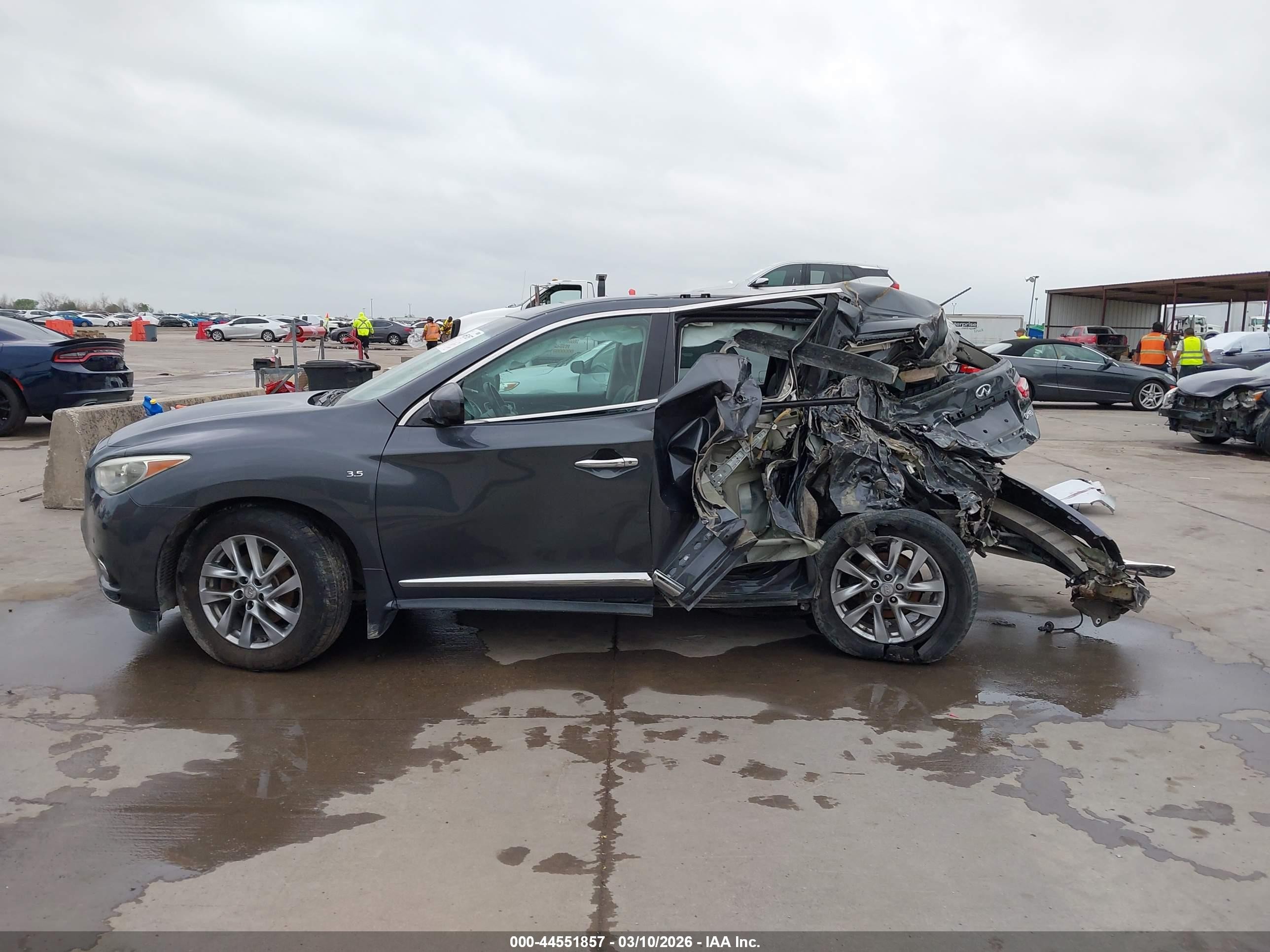 2014 Infiniti Qx60   Gray vin: 5N1AL0MM5EC545458