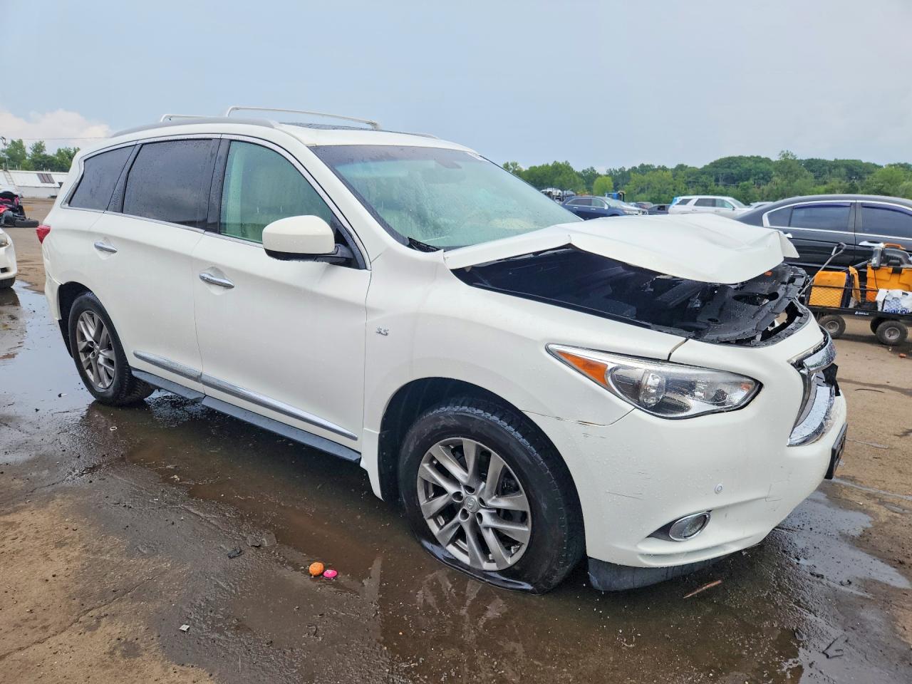 2014 Infiniti Qx60 Base White vin: 5N1AL0MM5EC545945
