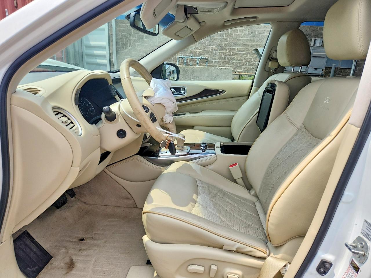 2014 Infiniti Qx60 Base White vin: 5N1AL0MM5EC545945