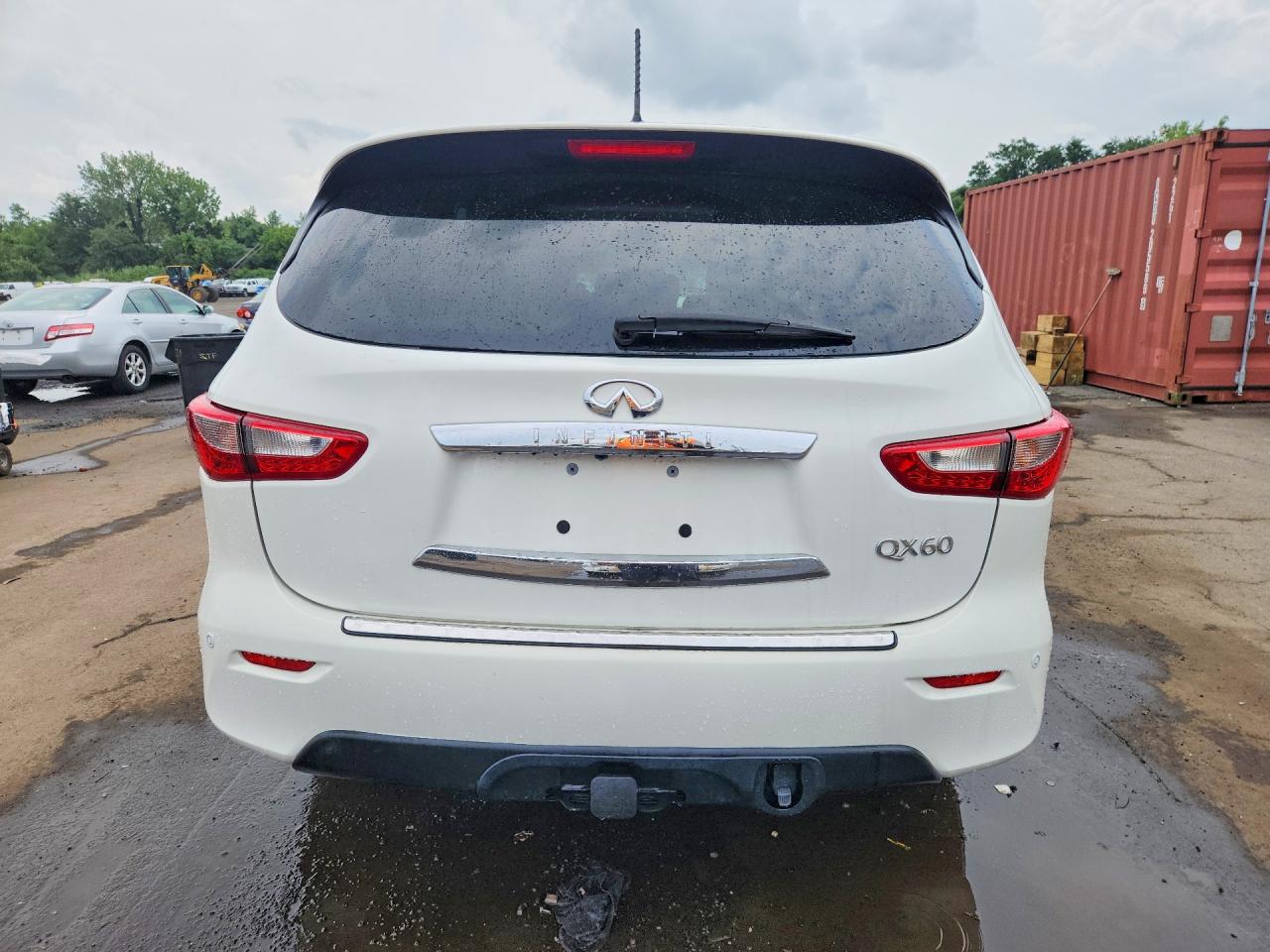 2014 Infiniti Qx60 Base White vin: 5N1AL0MM5EC545945