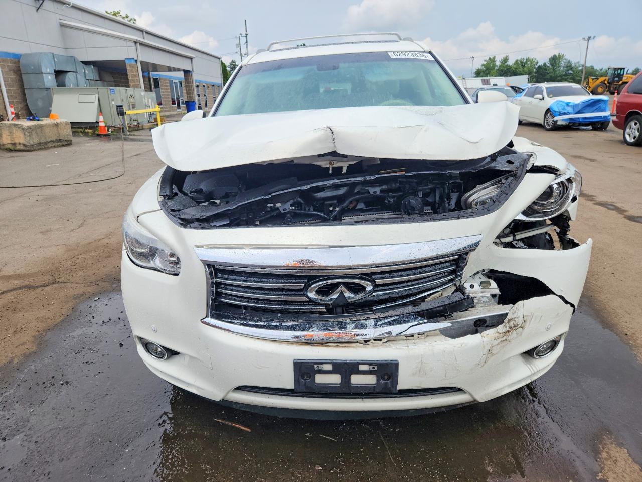 2014 Infiniti Qx60 Base White vin: 5N1AL0MM5EC545945