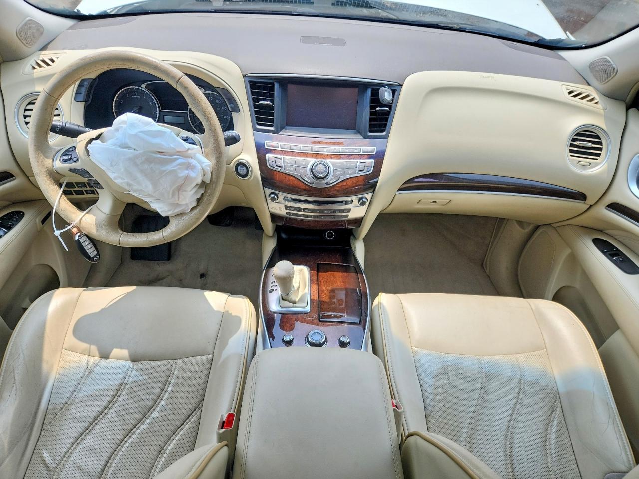 2014 Infiniti Qx60 Base White vin: 5N1AL0MM5EC545945