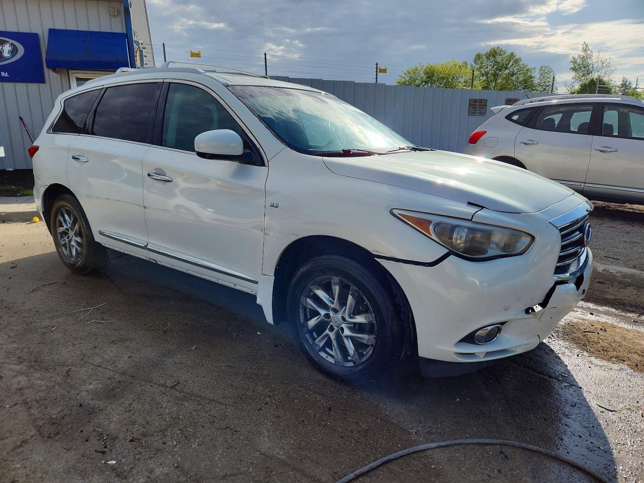 2014 Infiniti Qx60 Base White vin: 5N1AL0MM5EC553852