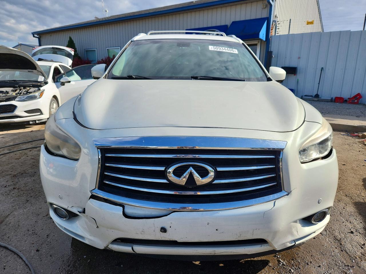 2014 Infiniti Qx60 Base White vin: 5N1AL0MM5EC553852