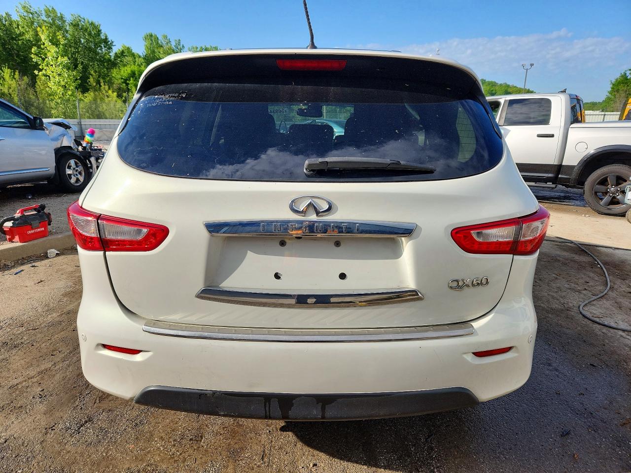 2014 Infiniti Qx60 Base White vin: 5N1AL0MM5EC553852