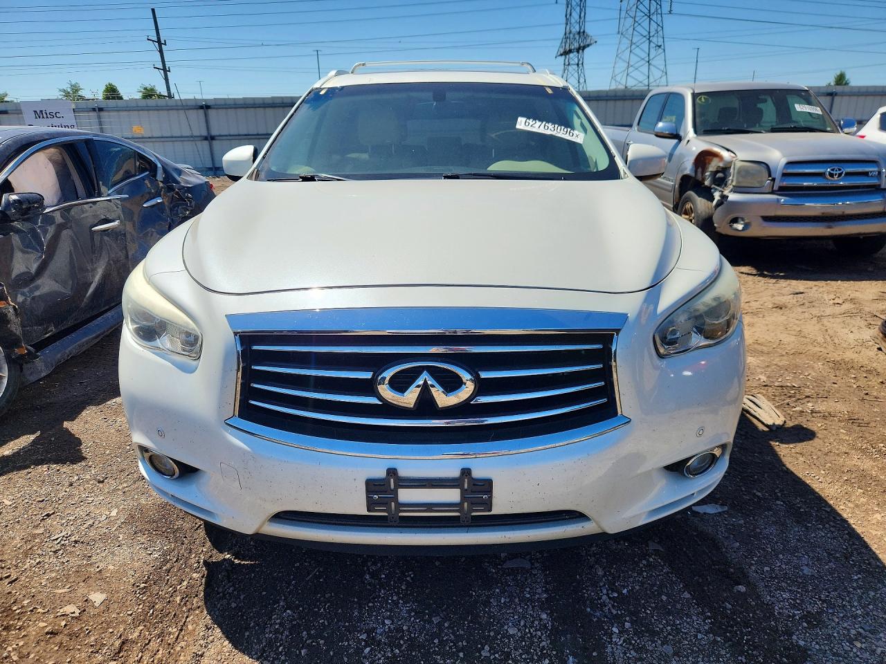 2015 Infiniti Qx60 Base White vin: 5N1AL0MM5FC503891