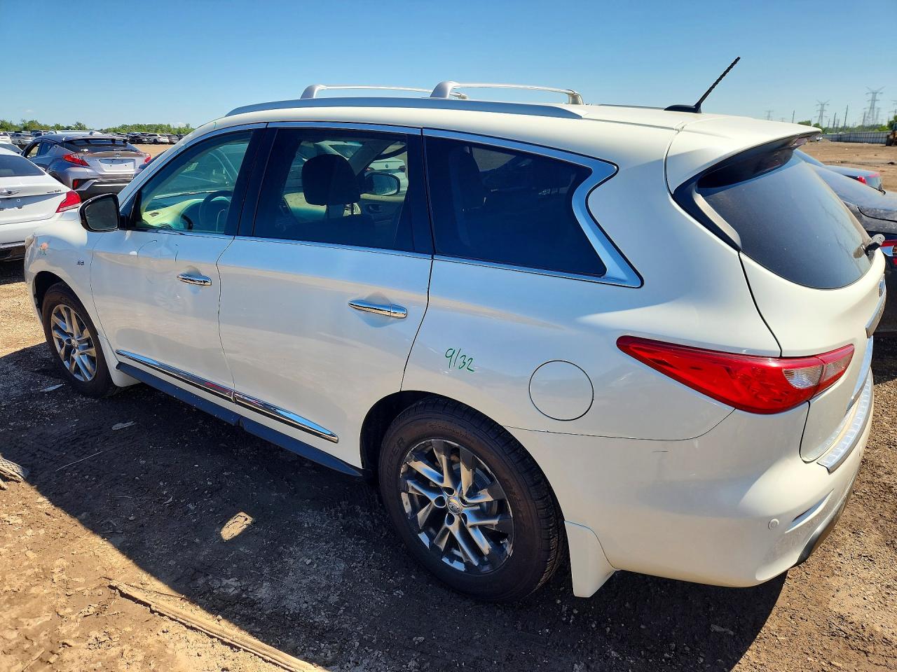 2015 Infiniti Qx60 Base White vin: 5N1AL0MM5FC503891