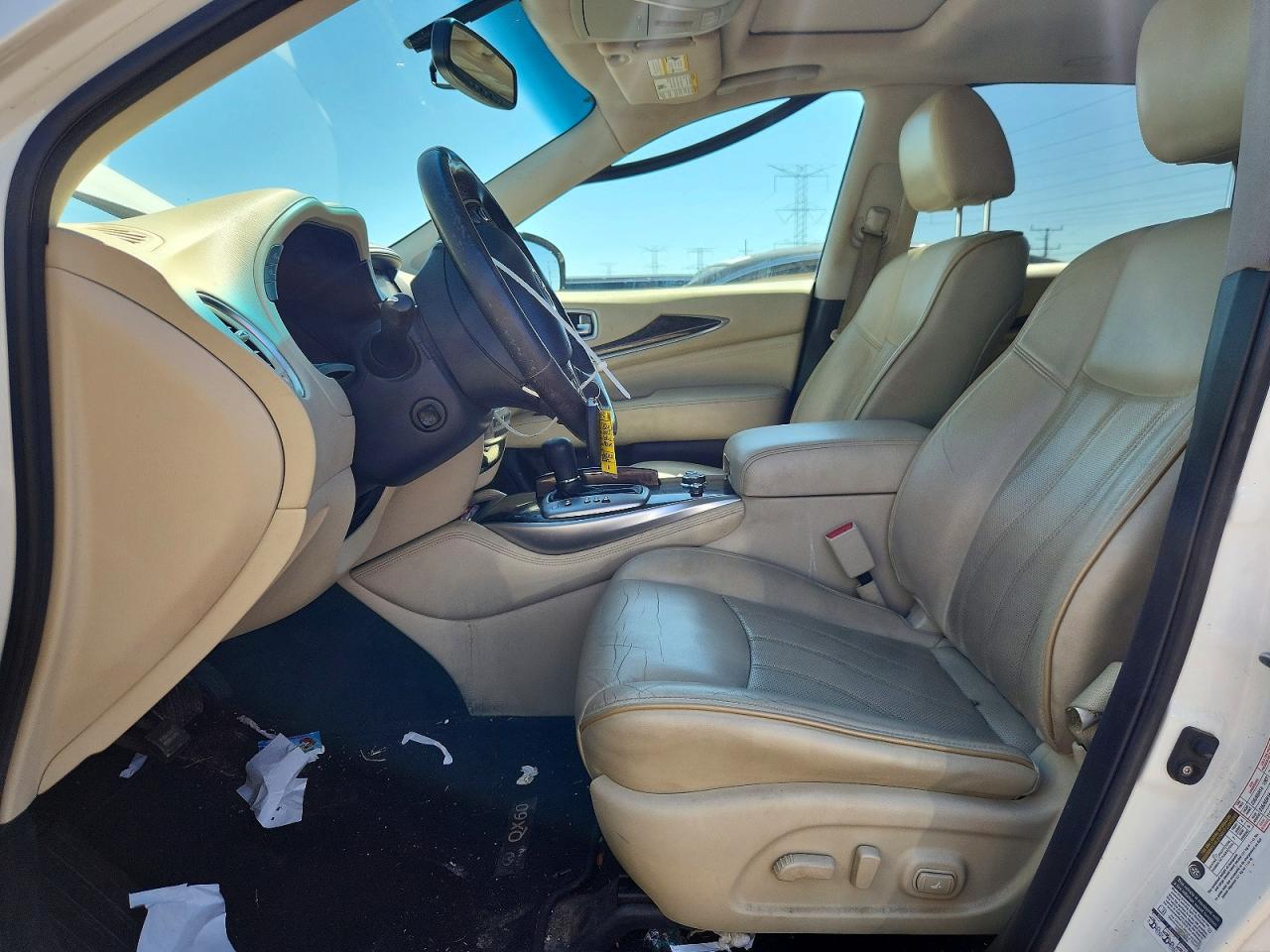2015 Infiniti Qx60 Base White vin: 5N1AL0MM5FC503891