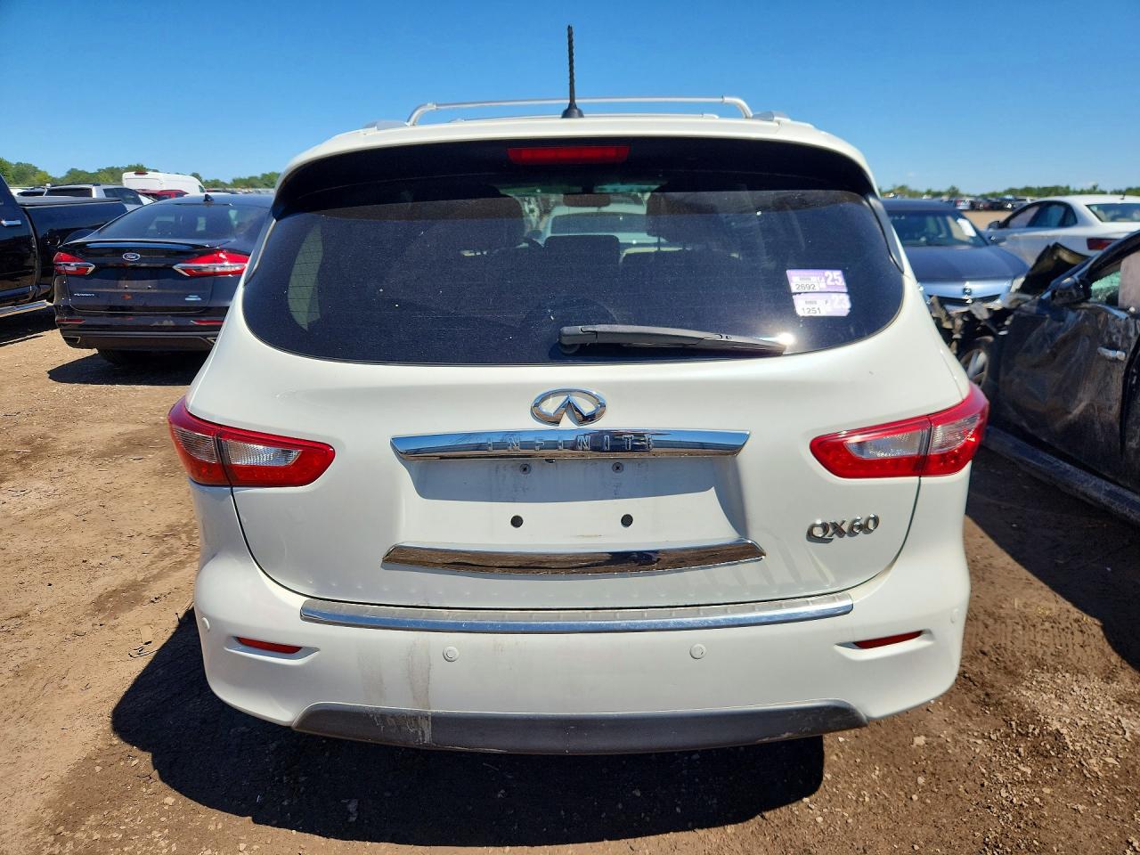 2015 Infiniti Qx60 Base White vin: 5N1AL0MM5FC503891