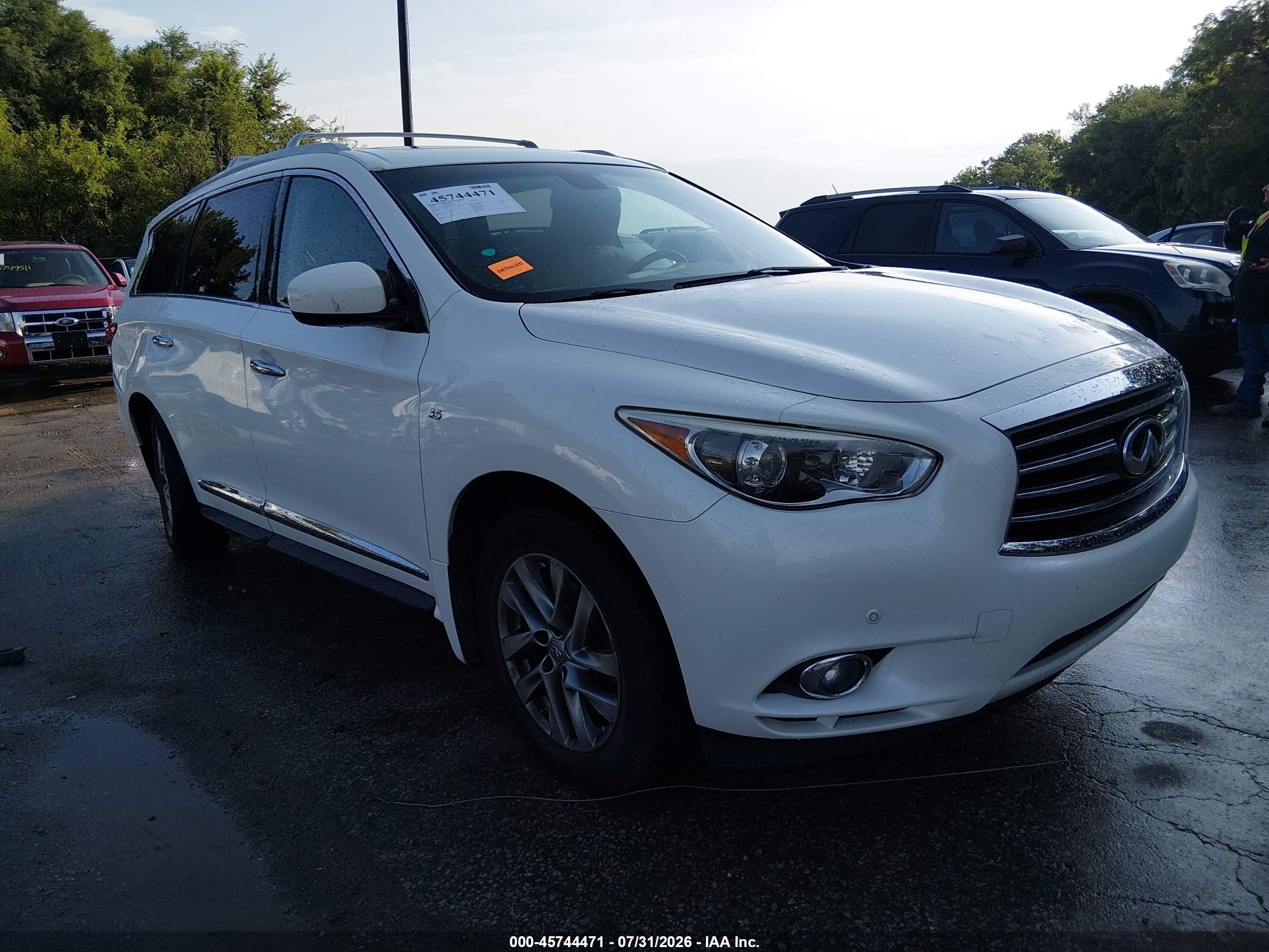 2015 Infiniti Qx60 White vin: 5N1AL0MM5FC528998