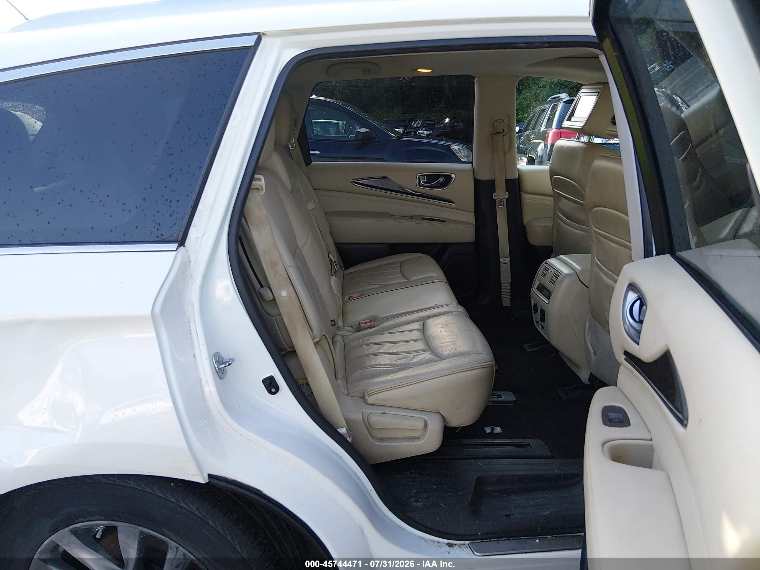 2015 Infiniti Qx60 White vin: 5N1AL0MM5FC528998