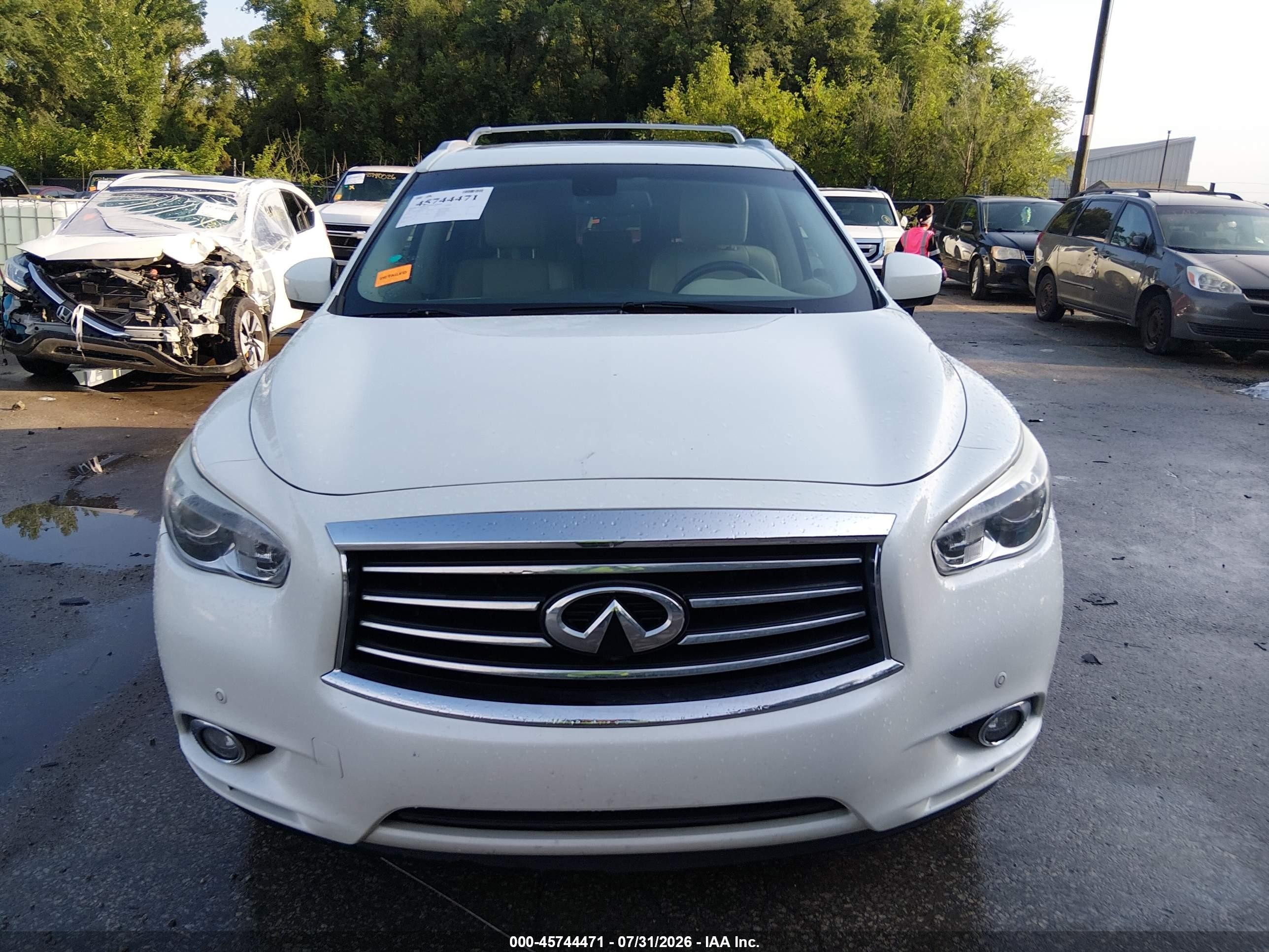 2015 Infiniti Qx60 White vin: 5N1AL0MM5FC528998