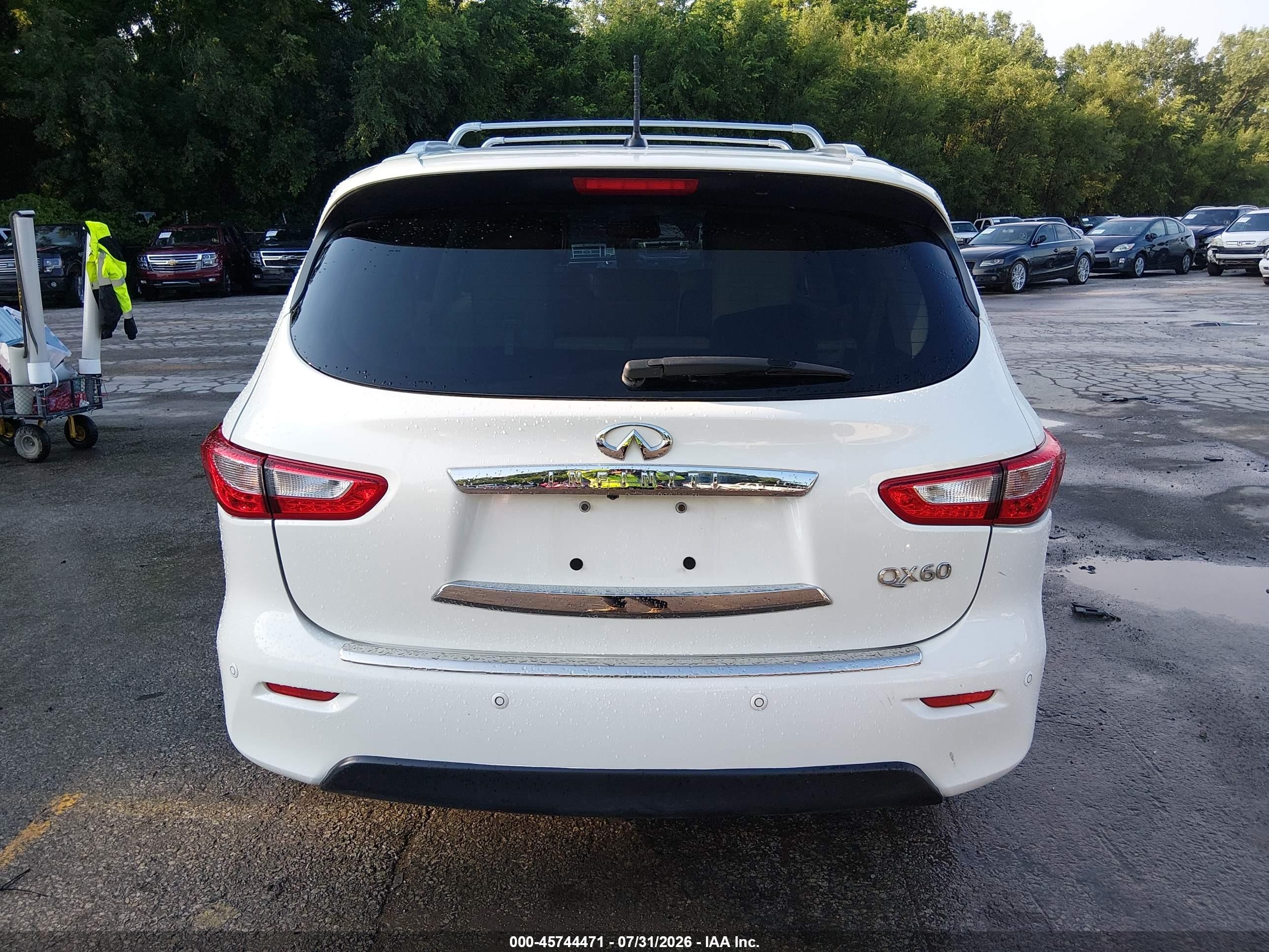 2015 Infiniti Qx60 White vin: 5N1AL0MM5FC528998