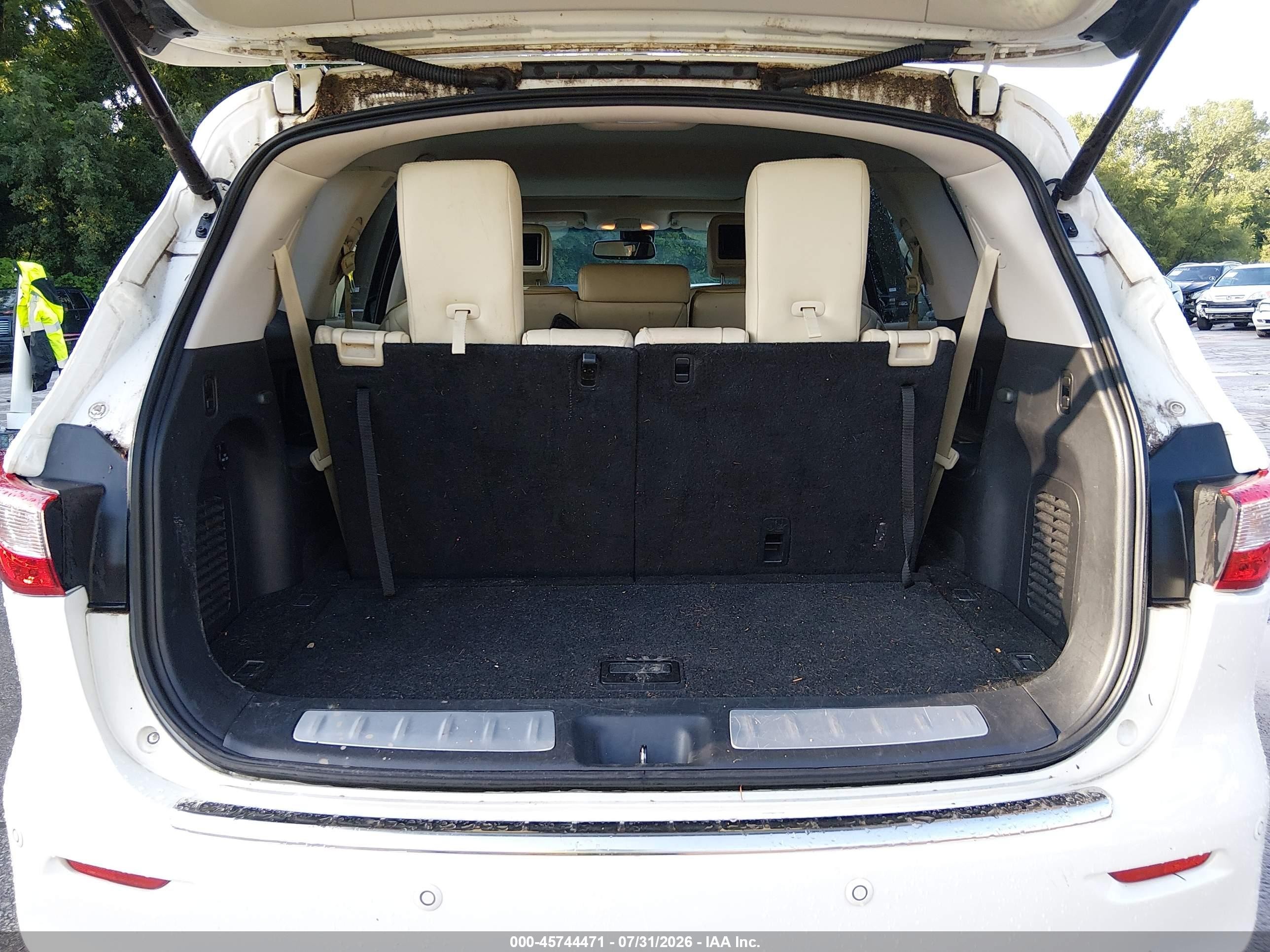 2015 Infiniti Qx60 White vin: 5N1AL0MM5FC528998