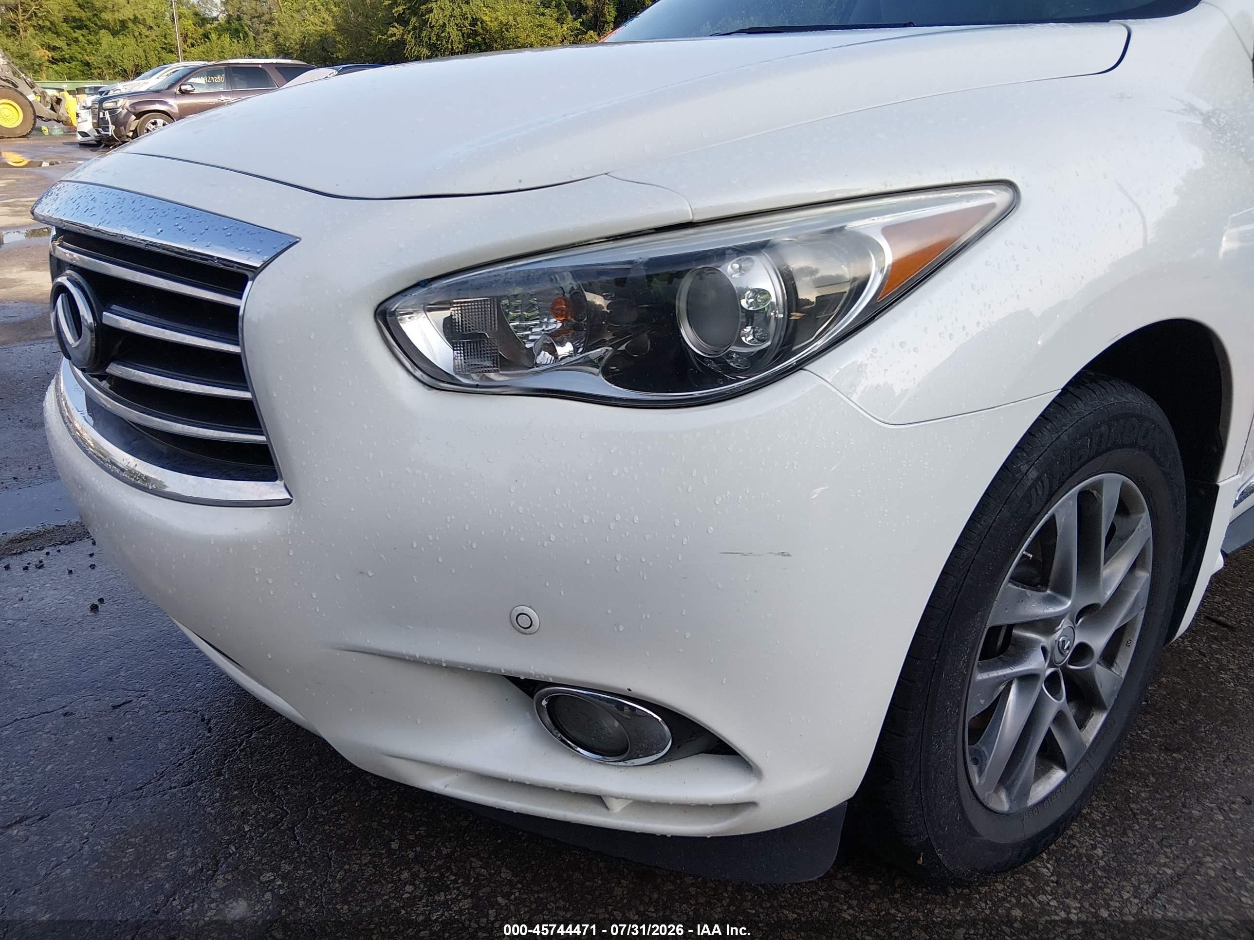 2015 Infiniti Qx60 White vin: 5N1AL0MM5FC528998