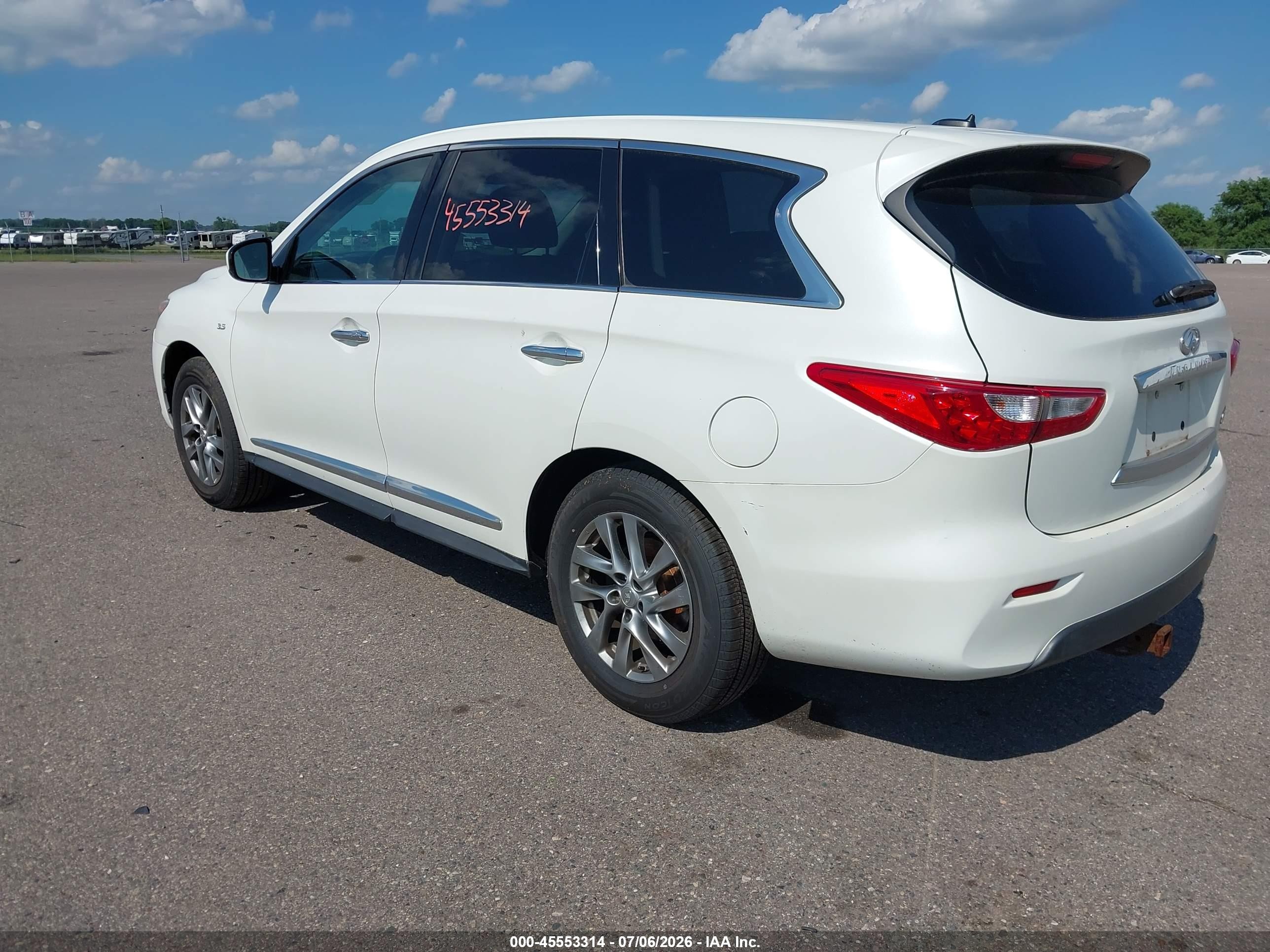 2015 Infiniti Qx60   Белый vin: 5N1AL0MM5FC532033