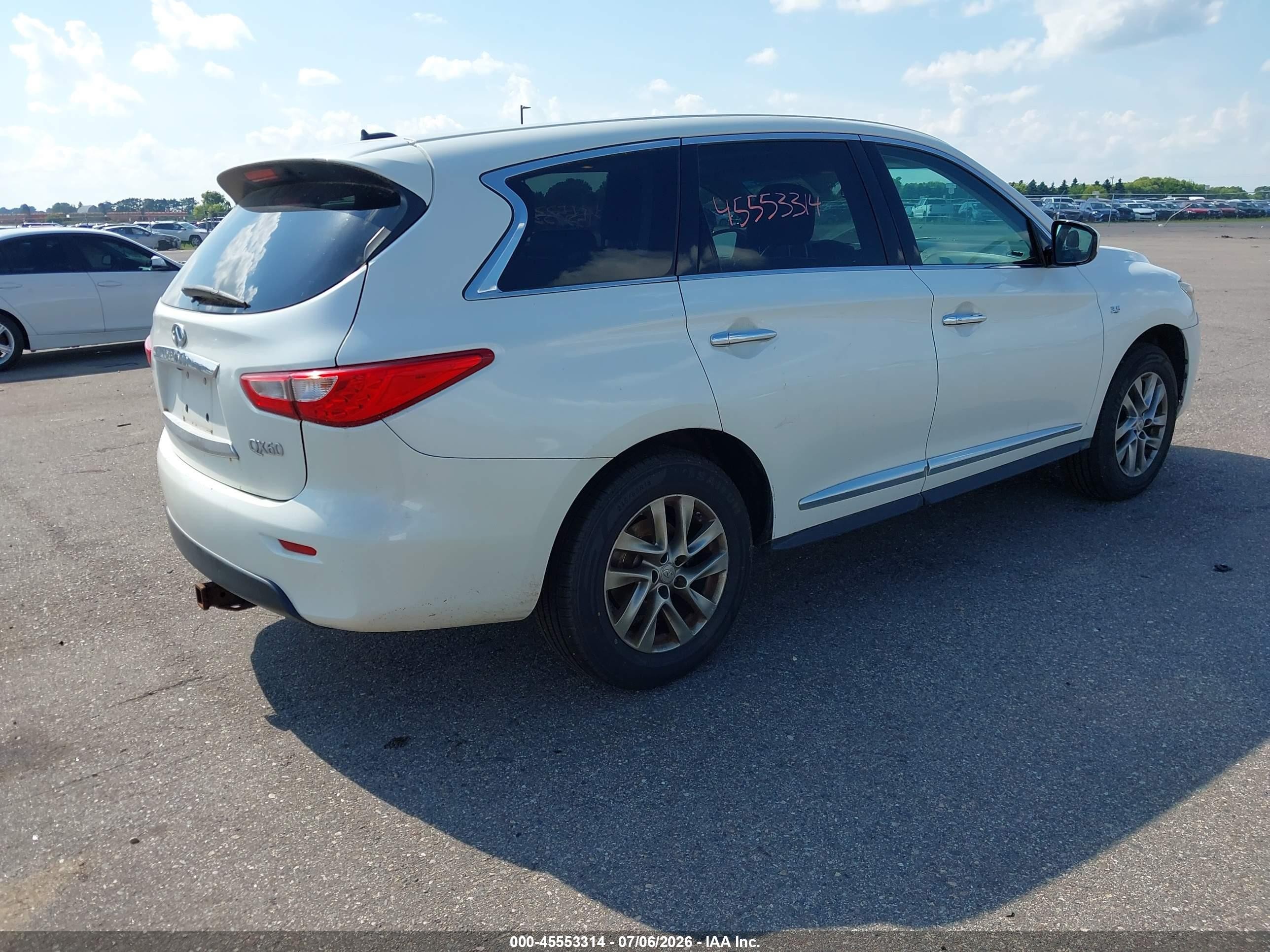 2015 Infiniti Qx60   Белый vin: 5N1AL0MM5FC532033