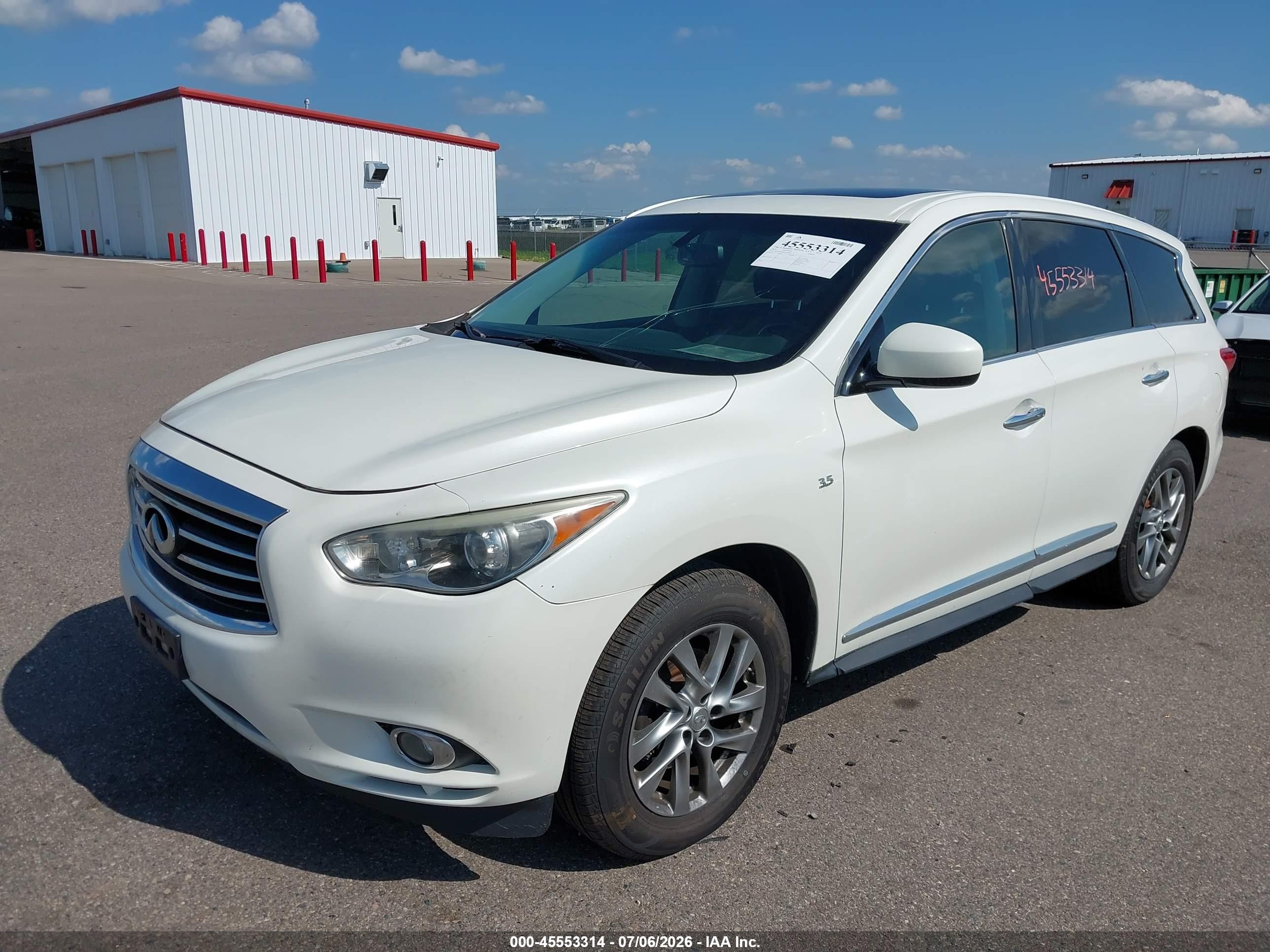 2015 Infiniti Qx60   Белый vin: 5N1AL0MM5FC532033