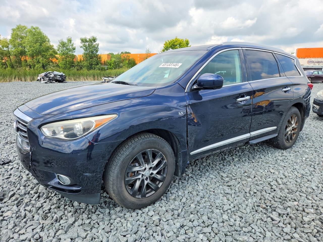 2015 Infiniti Qx60 Base Blue vin: 5N1AL0MM5FC540312