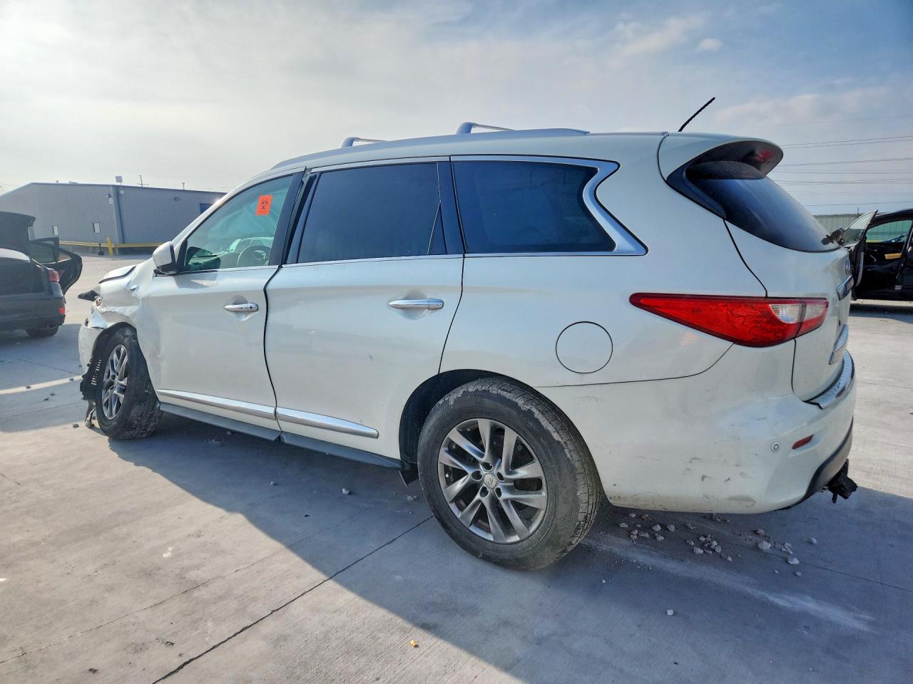 2015 Infiniti Qx60 Base White vin: 5N1AL0MM5FC541959