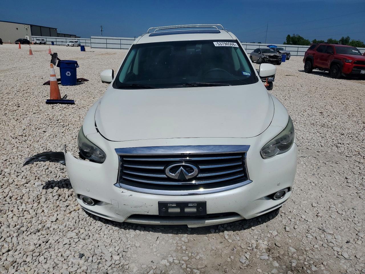 2015 Infiniti Qx60 Base White vin: 5N1AL0MM5FC543176