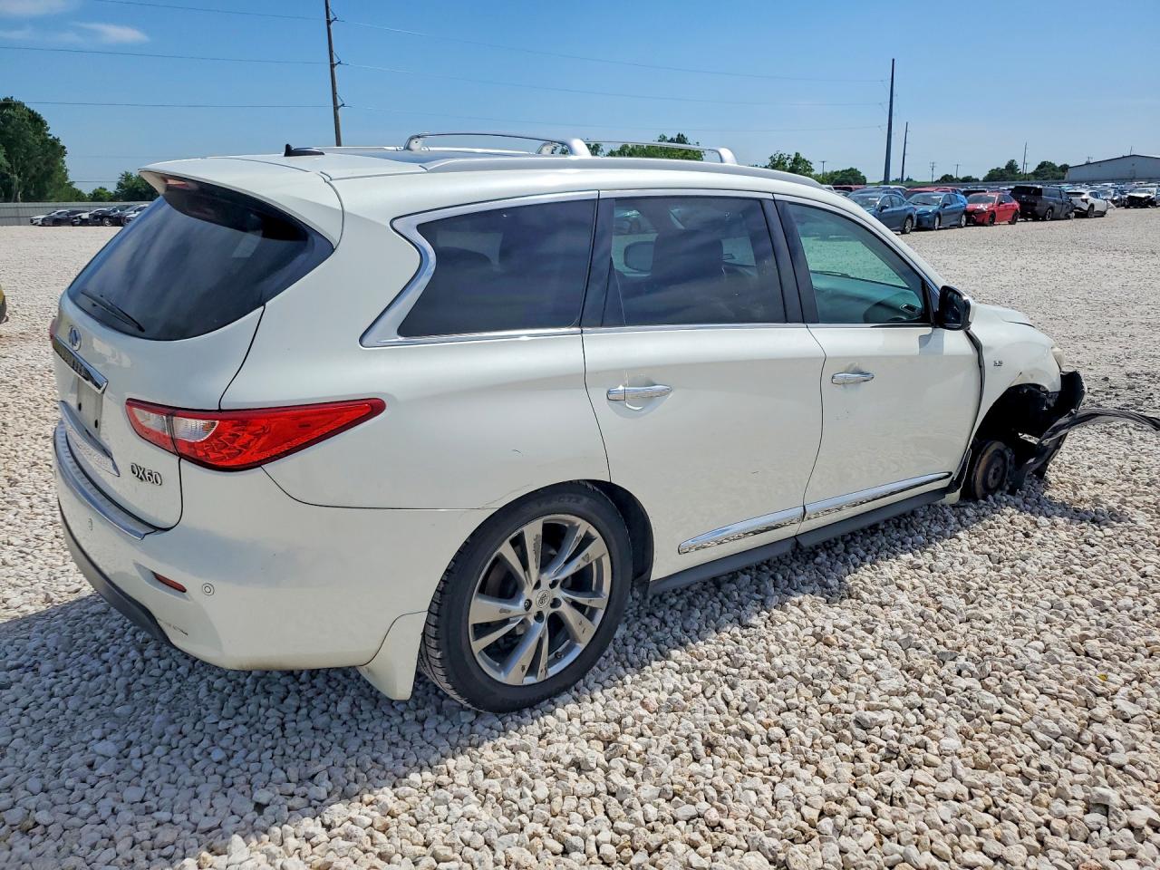 2015 Infiniti Qx60 Base White vin: 5N1AL0MM5FC543176