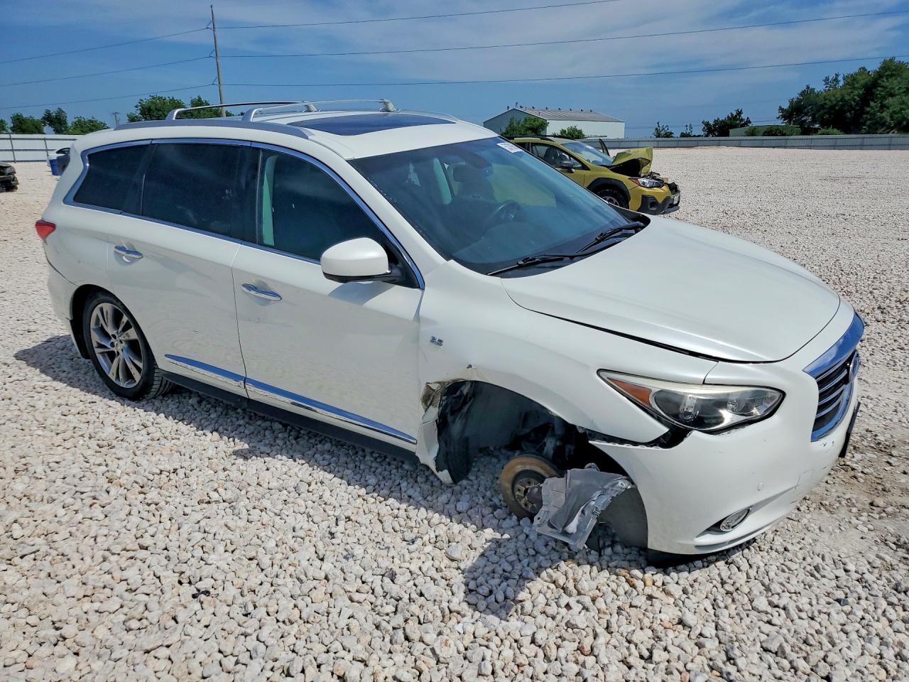 2015 Infiniti Qx60 Base White vin: 5N1AL0MM5FC543176