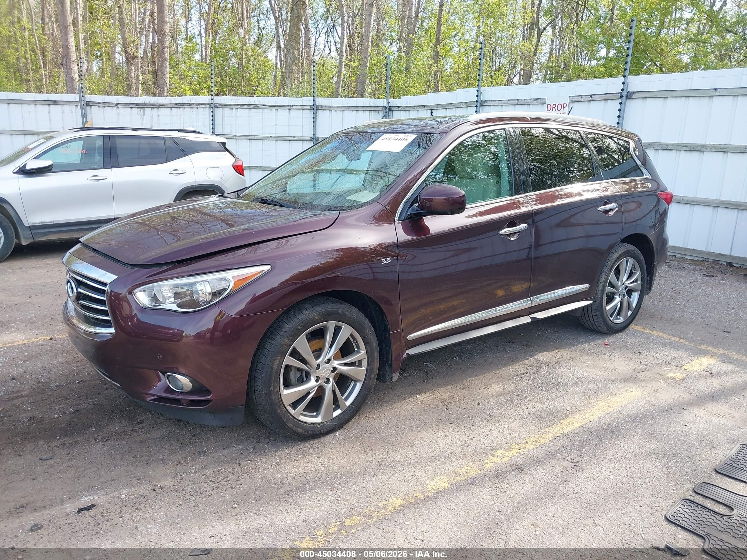 2015 Infiniti Qx60   Maroon vin: 5N1AL0MM5FC551116