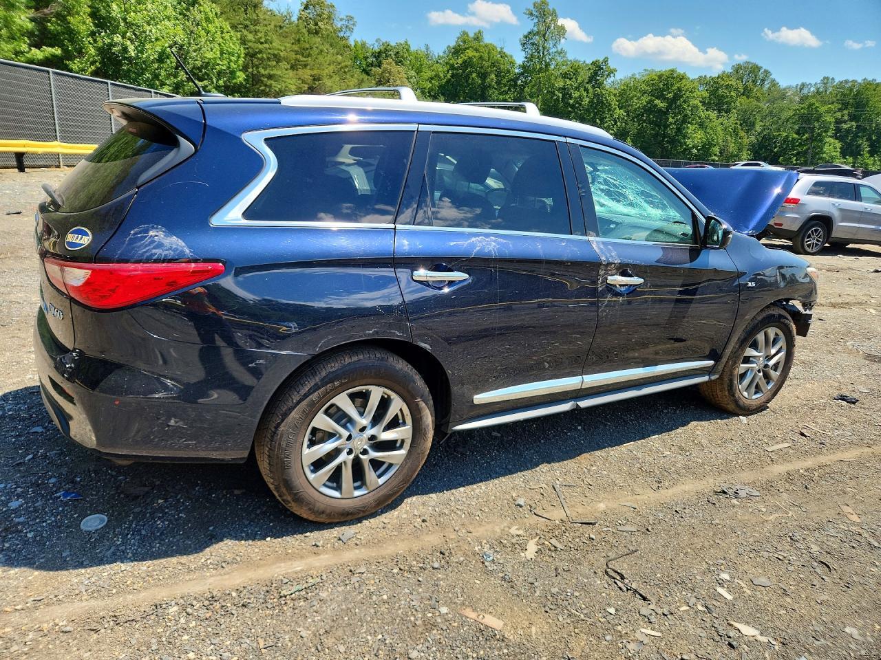 2015 Infiniti Qx60 Base Blue vin: 5N1AL0MM5FC555540